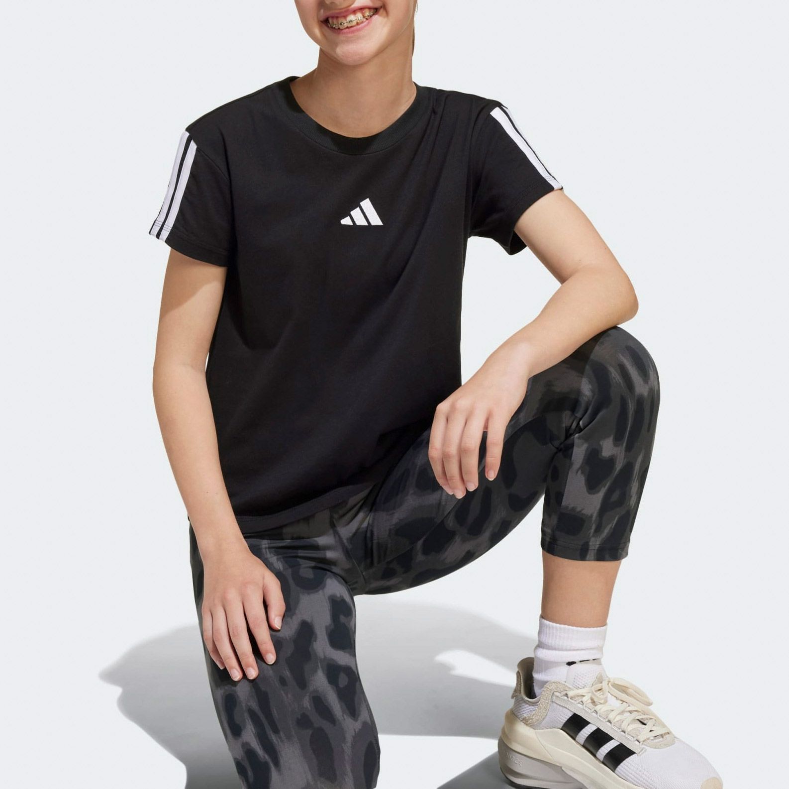Adidas Essentials 3-Stripes Shirt Meisjes