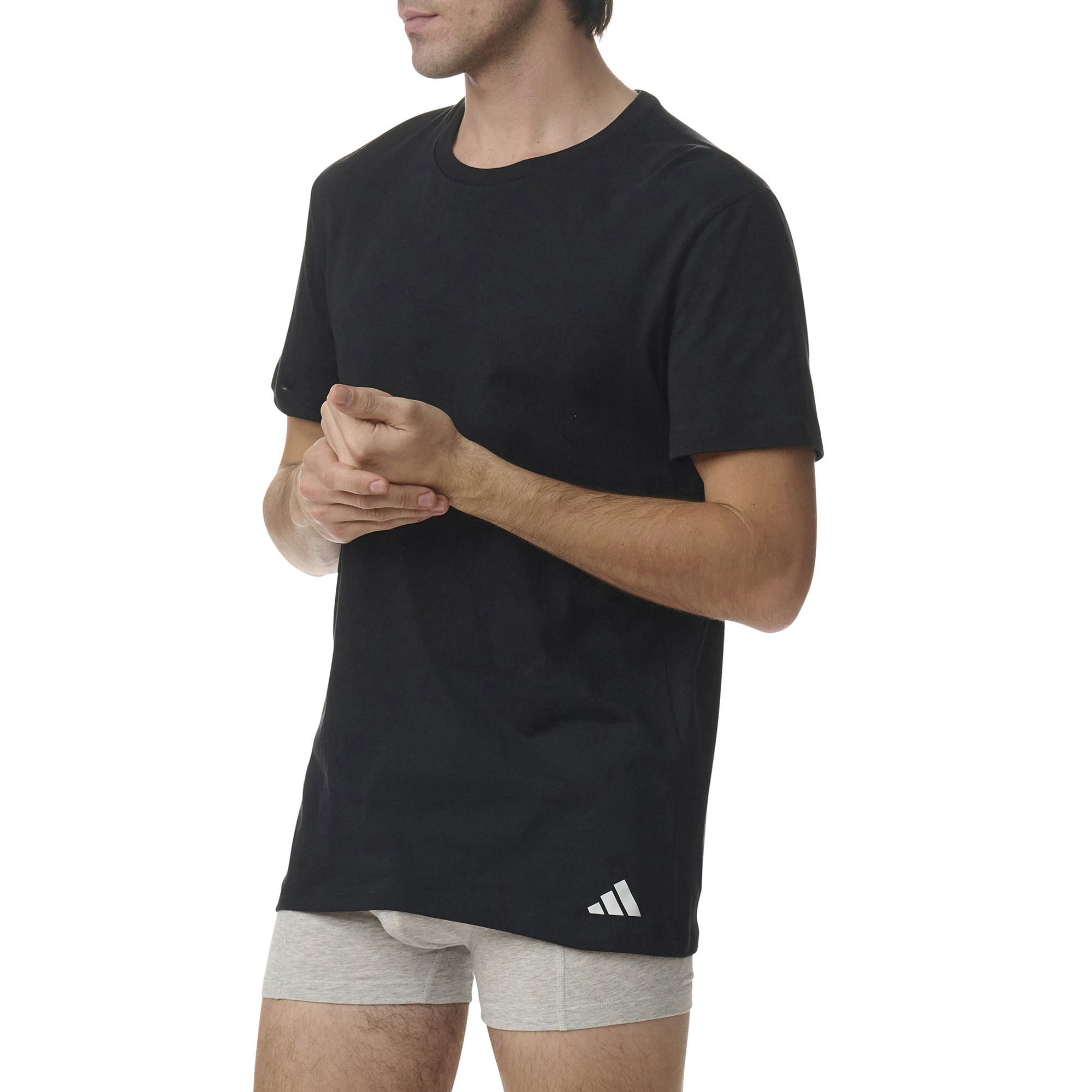 Adidas Crew Neck Shirt Heren (3-pack)