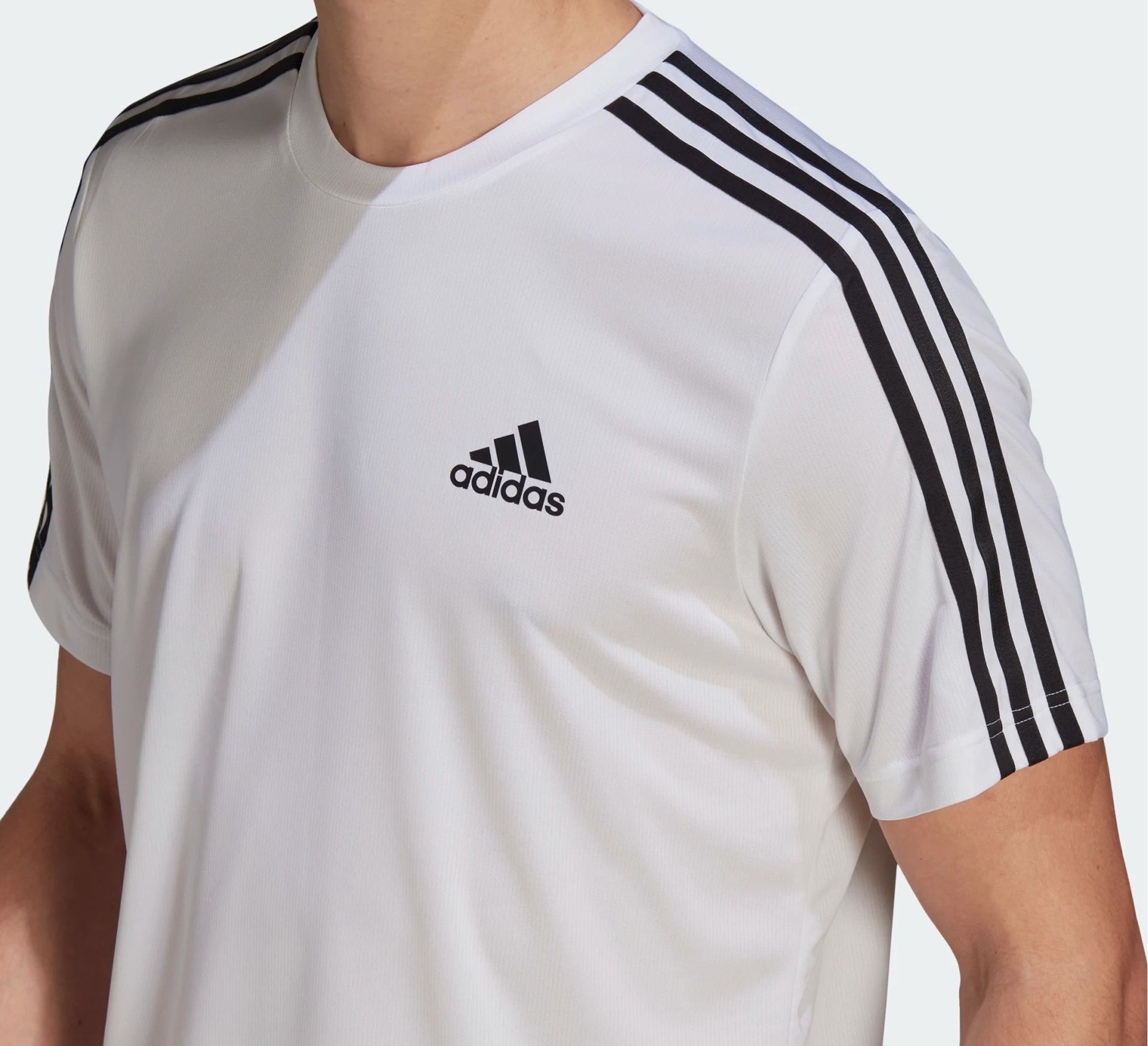 Adidas Designed 2 Move 3-stripes Shirt Heren