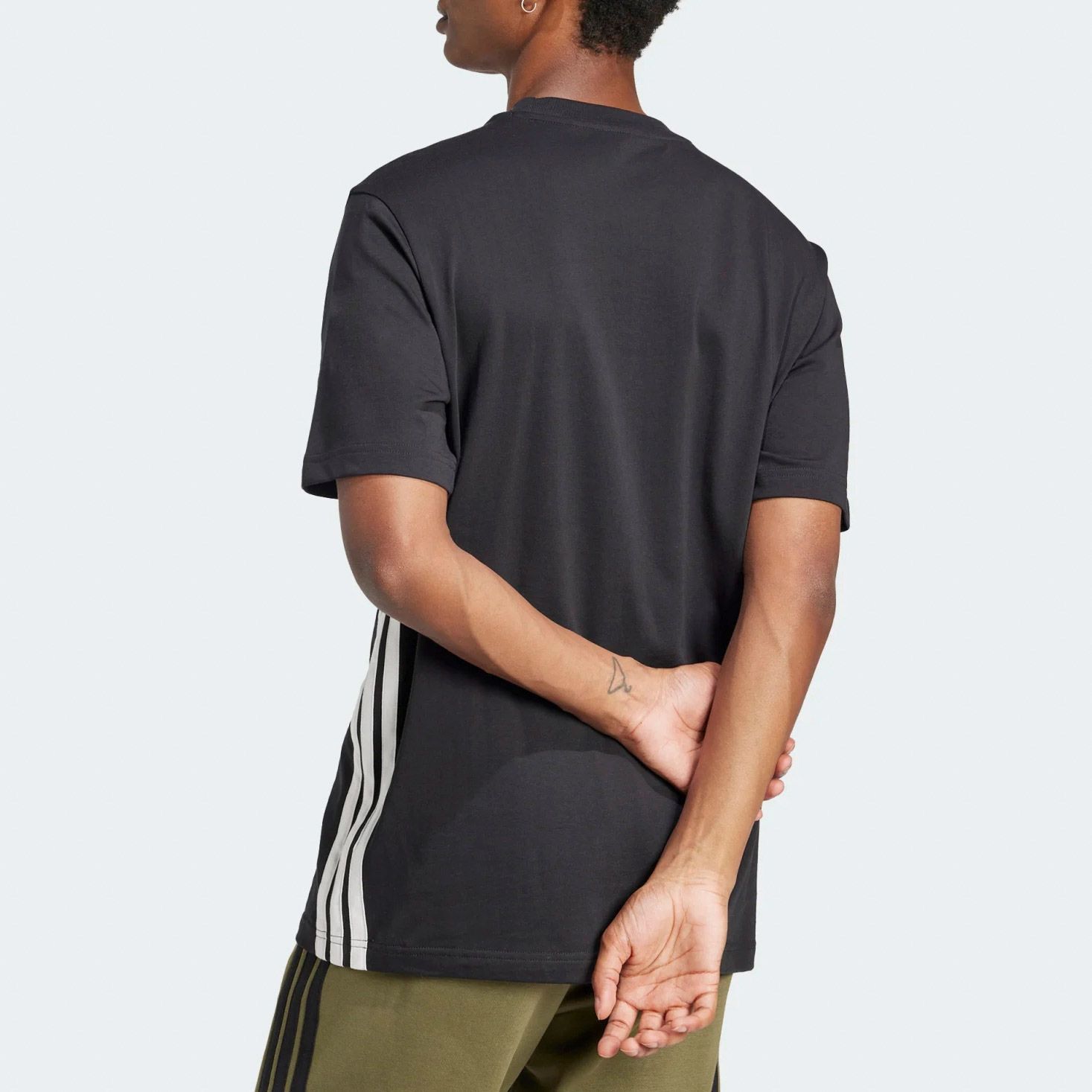 Adidas Essentials 3-Stripes Single Jersey Shirt Heren