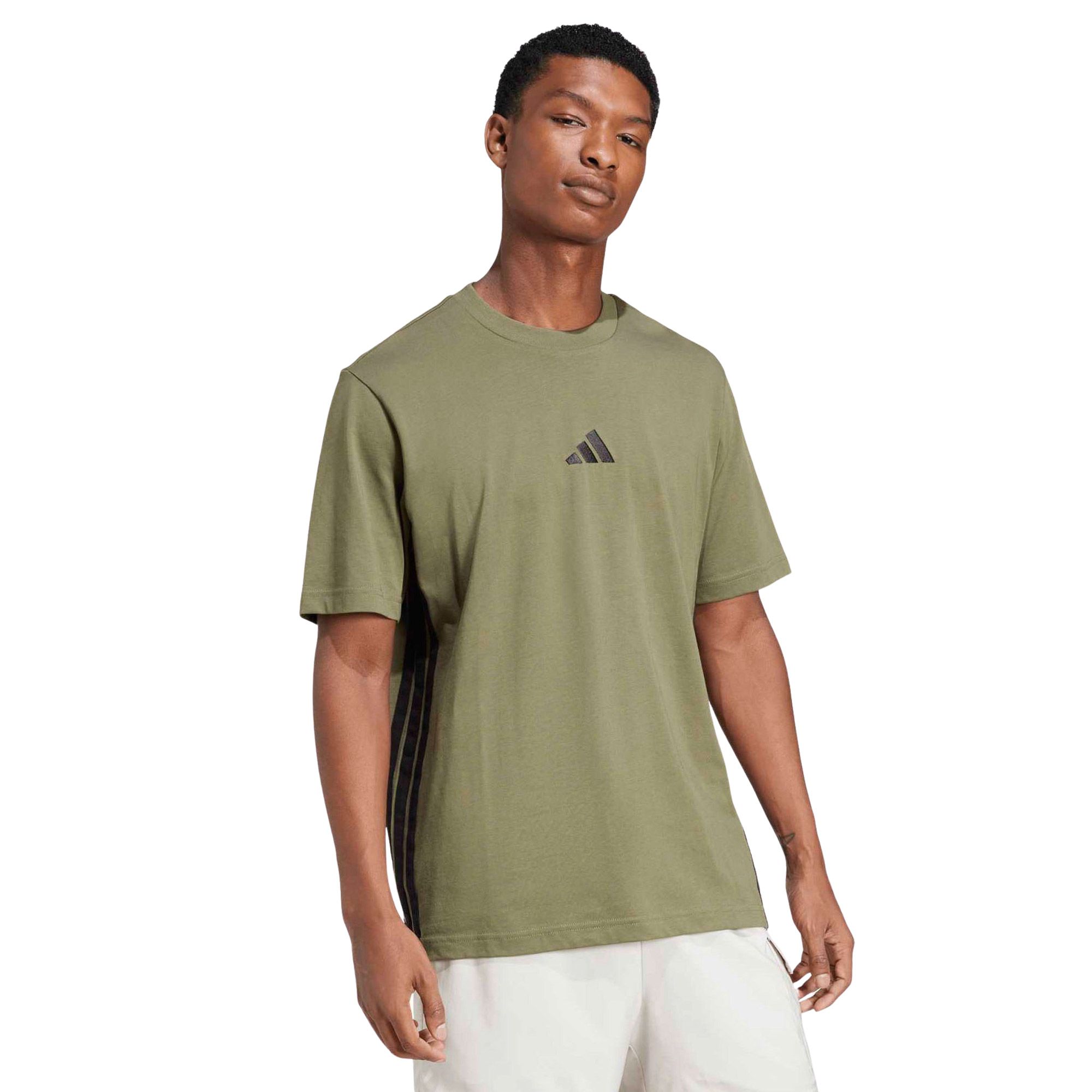 Adidas Essentials 3-Stripes Single Jersey Shirt Heren