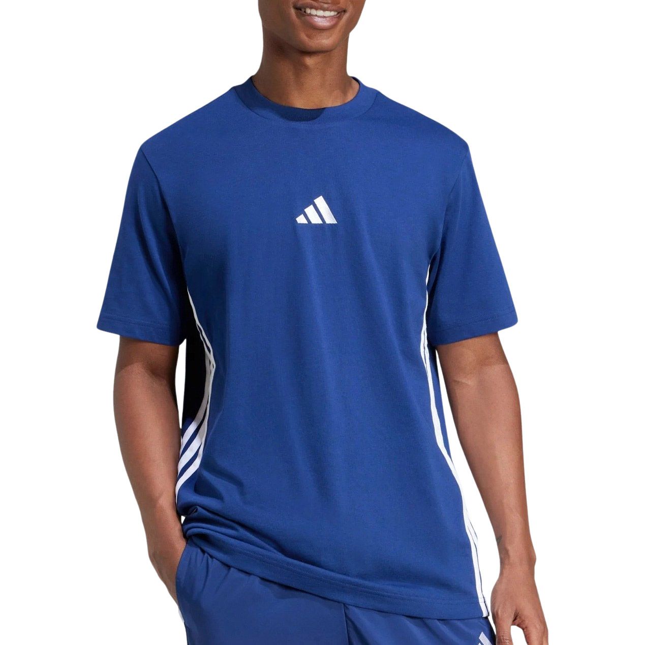Adidas Essentials 3-Stripes Single Jersey Shirt Heren