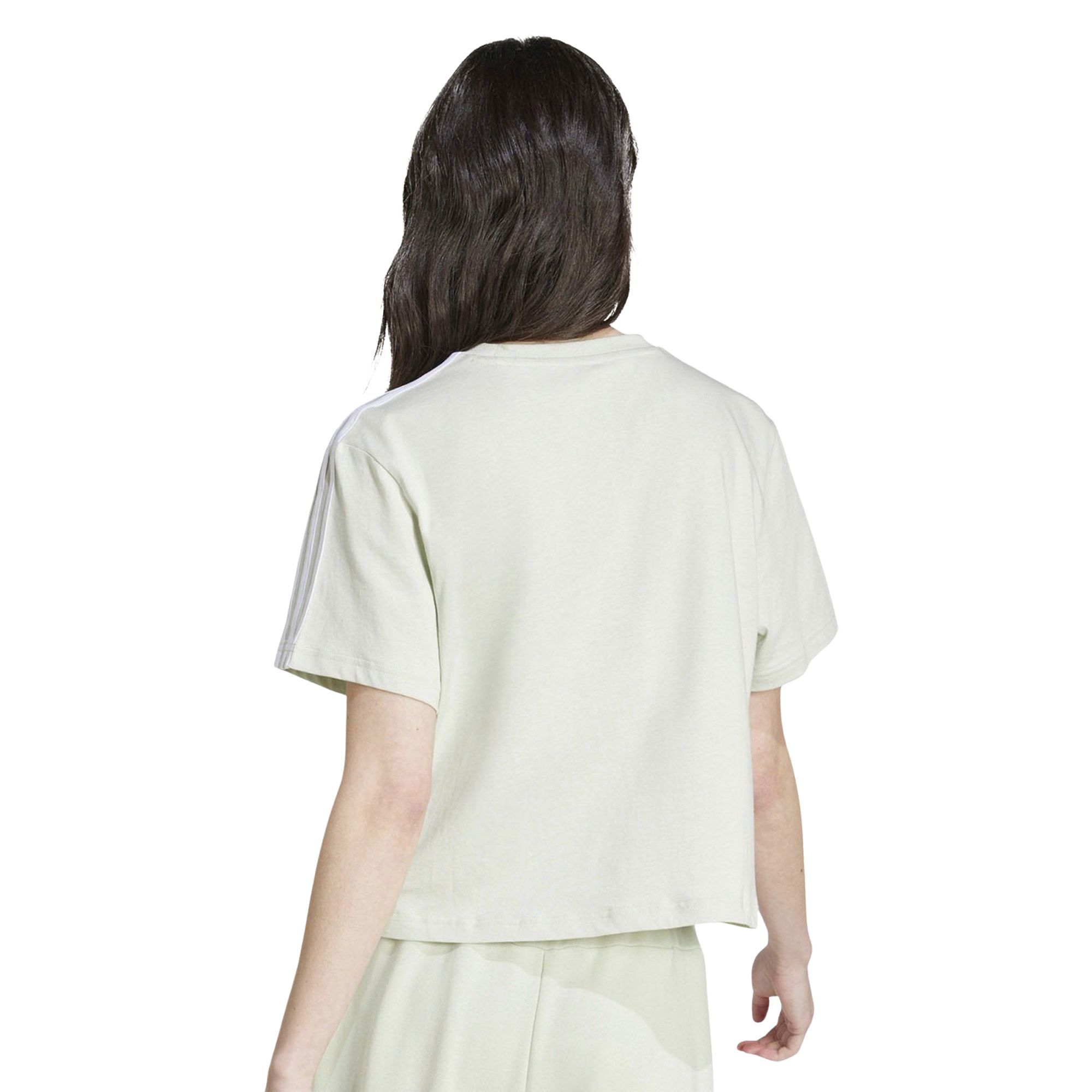 Adidas Essentials 3-Stripes Cropped Shirt Dames