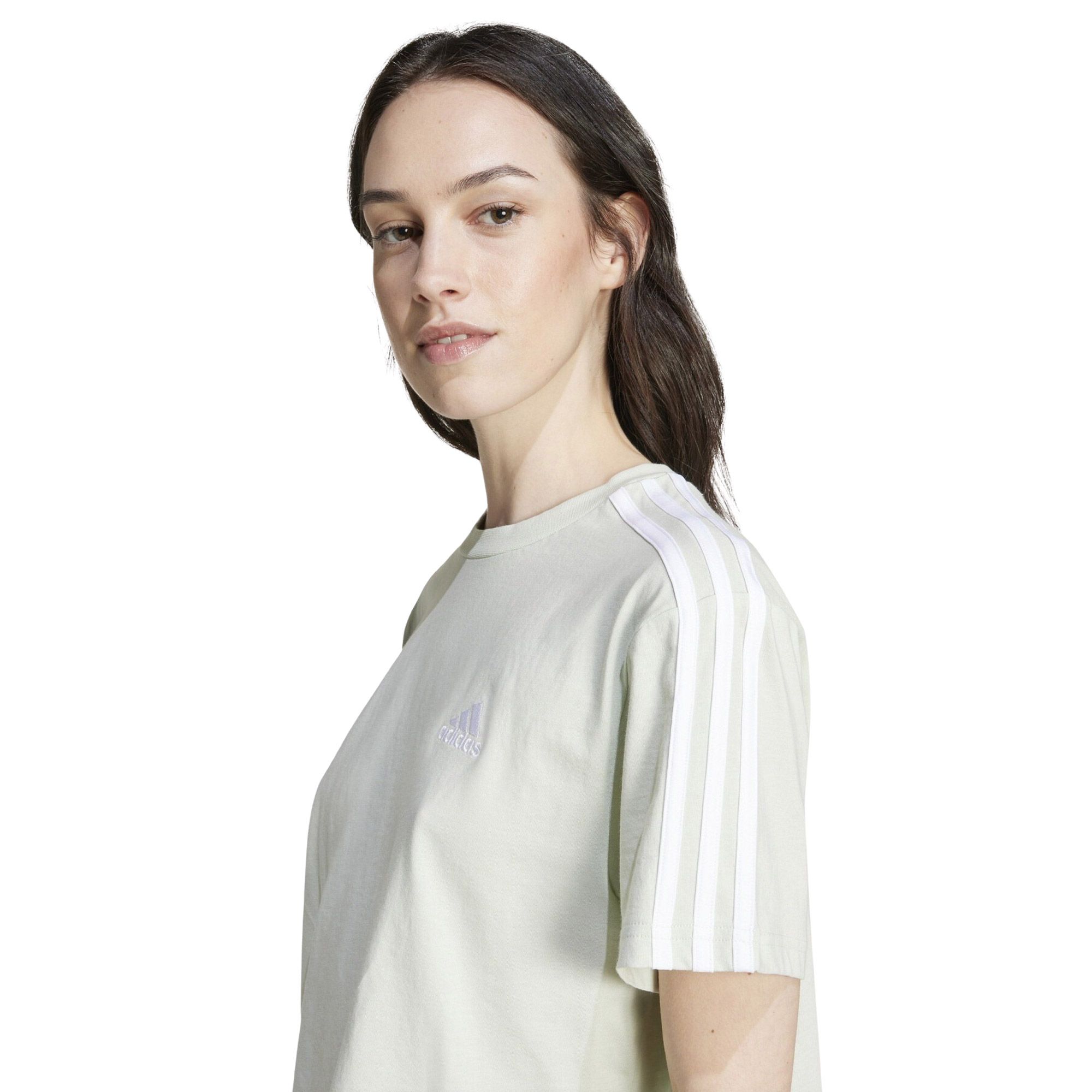 Adidas Essentials 3-Stripes Cropped Shirt Dames