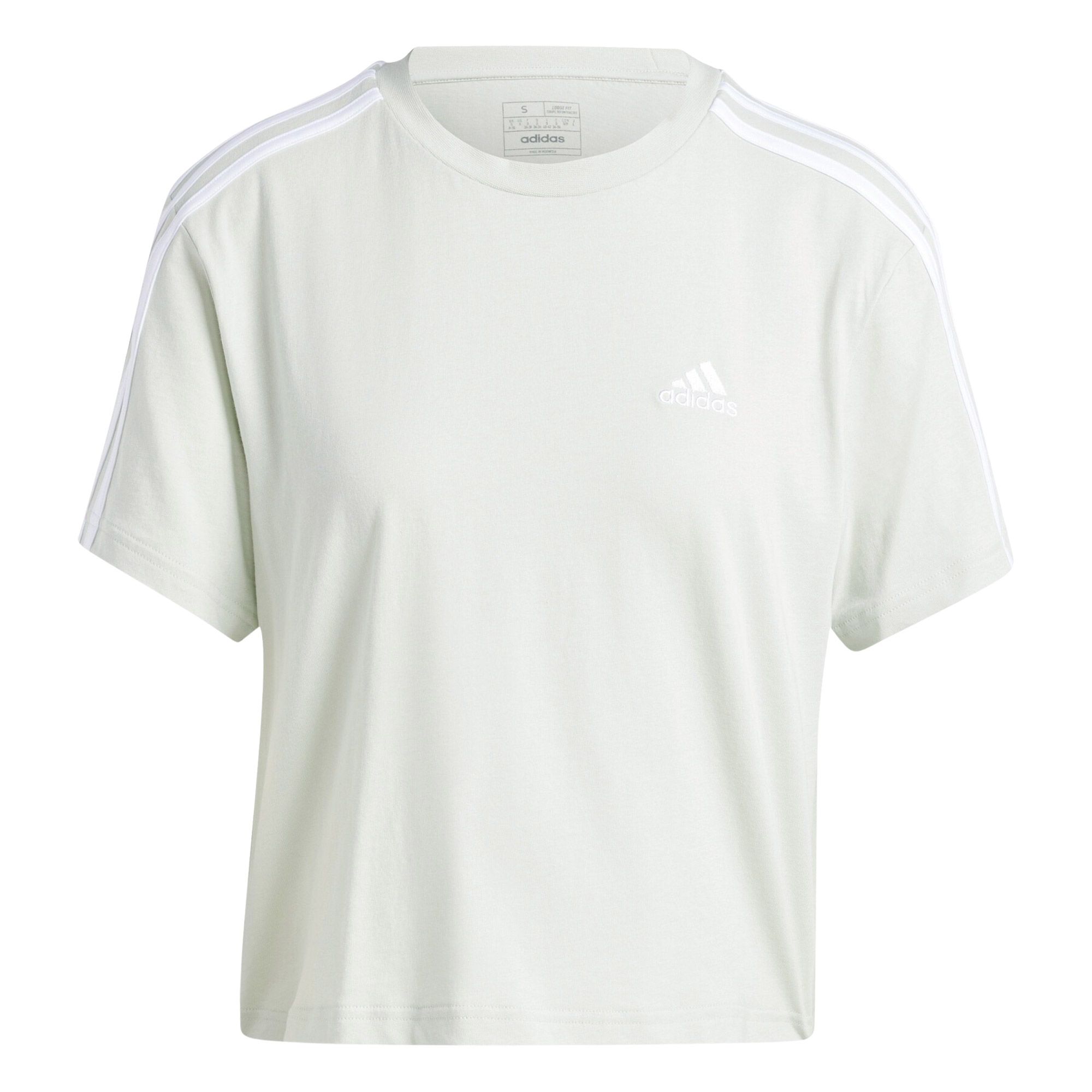 Adidas Essentials 3-Stripes Cropped Shirt Dames