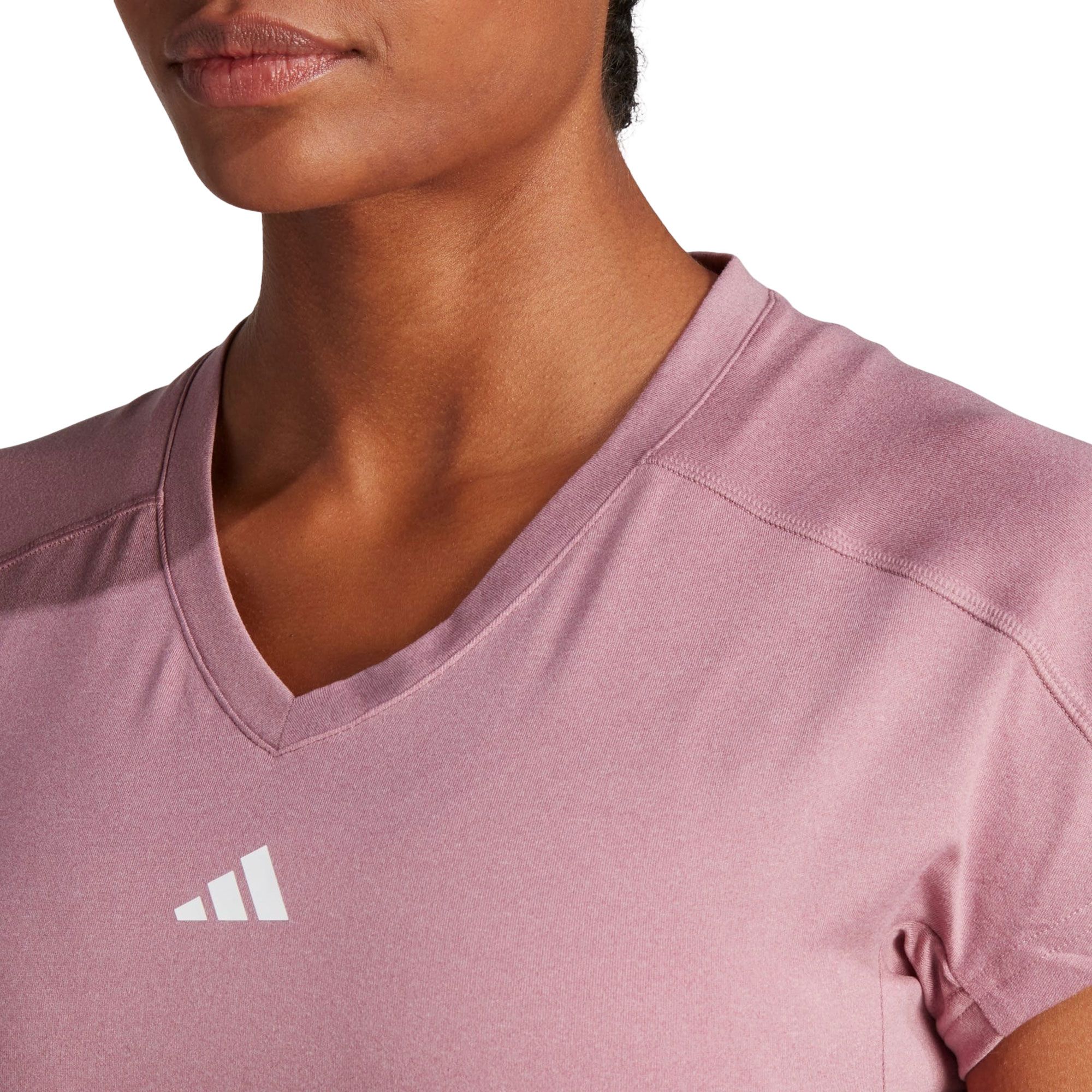 T-shirt Adidas Train Essentials Minimal Branding V-neck Femmes
