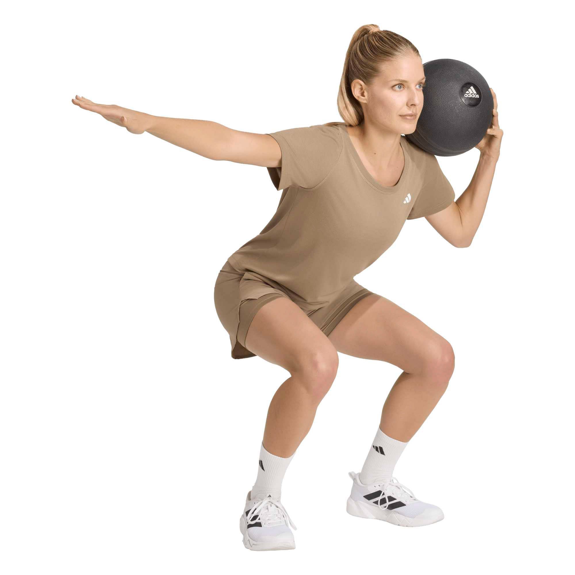 Adidas Workout Essentials Scoop Neck Shirt Dames