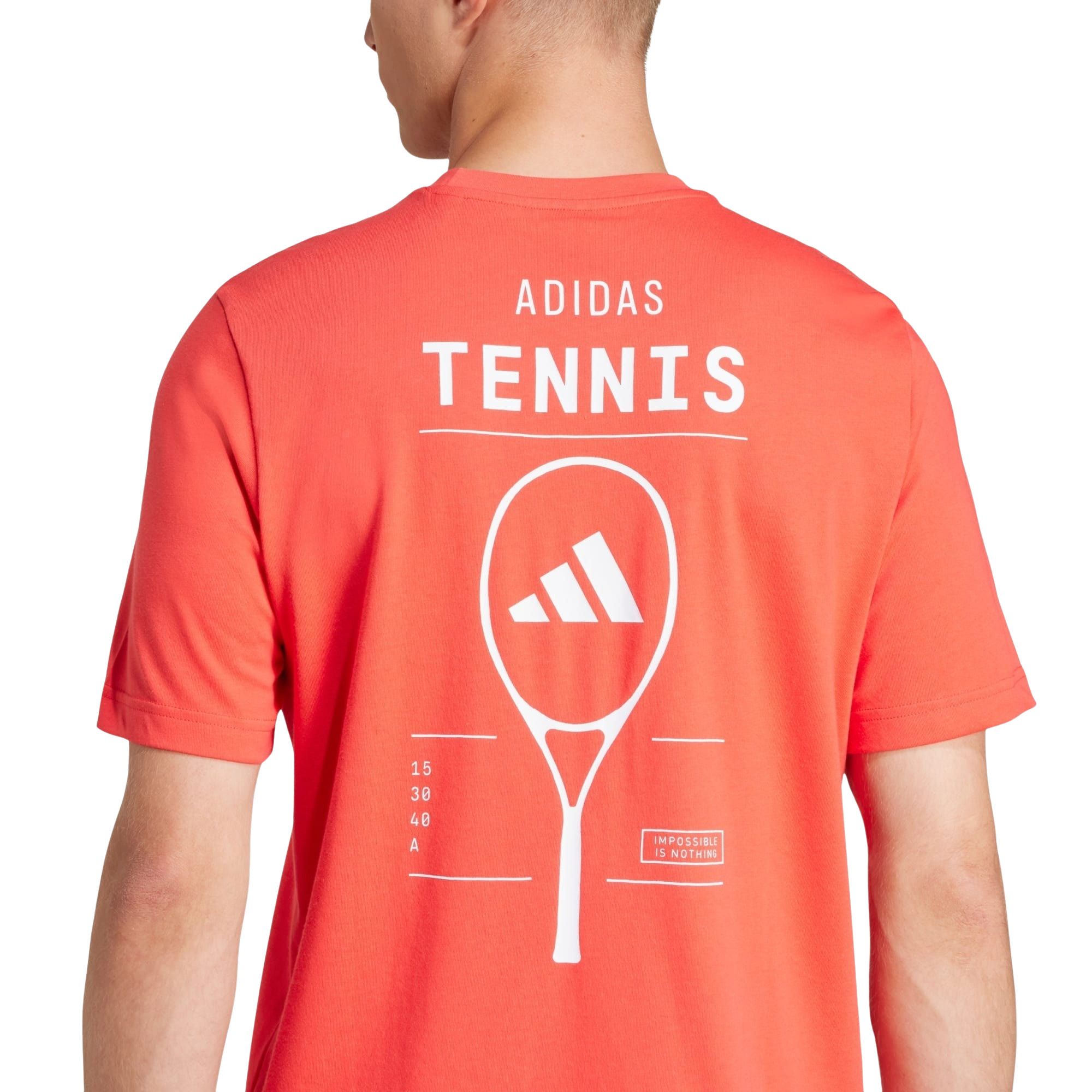 Adidas AeroReady Graphic Tennis Shirt Heren