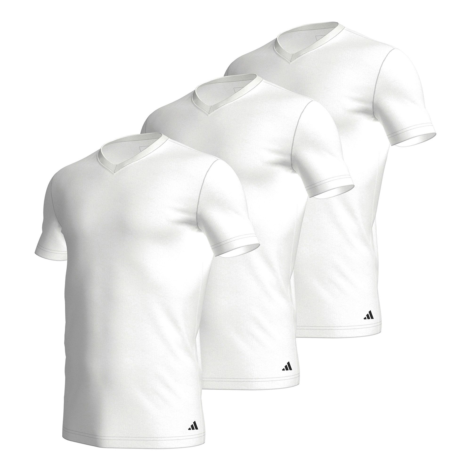 Adidas V-Neck Shirt Heren (3-pack)