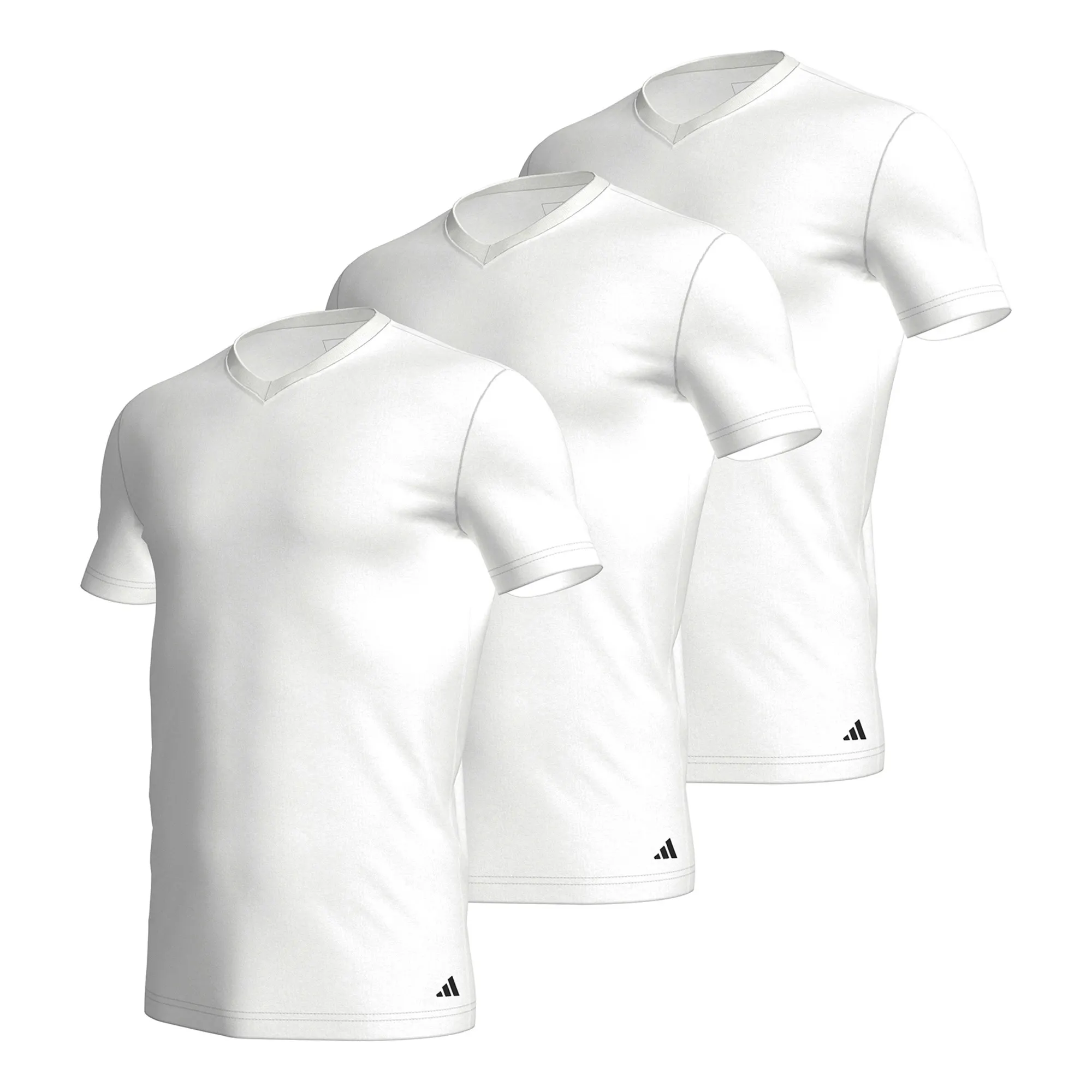 Adidas V-Neck Shirt Heren (3-pack)