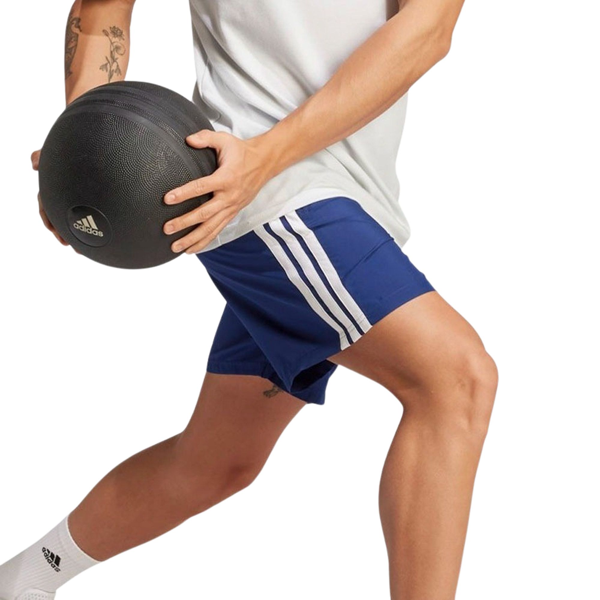Adidas Train Essentials Woven 3-Stripes Short Heren