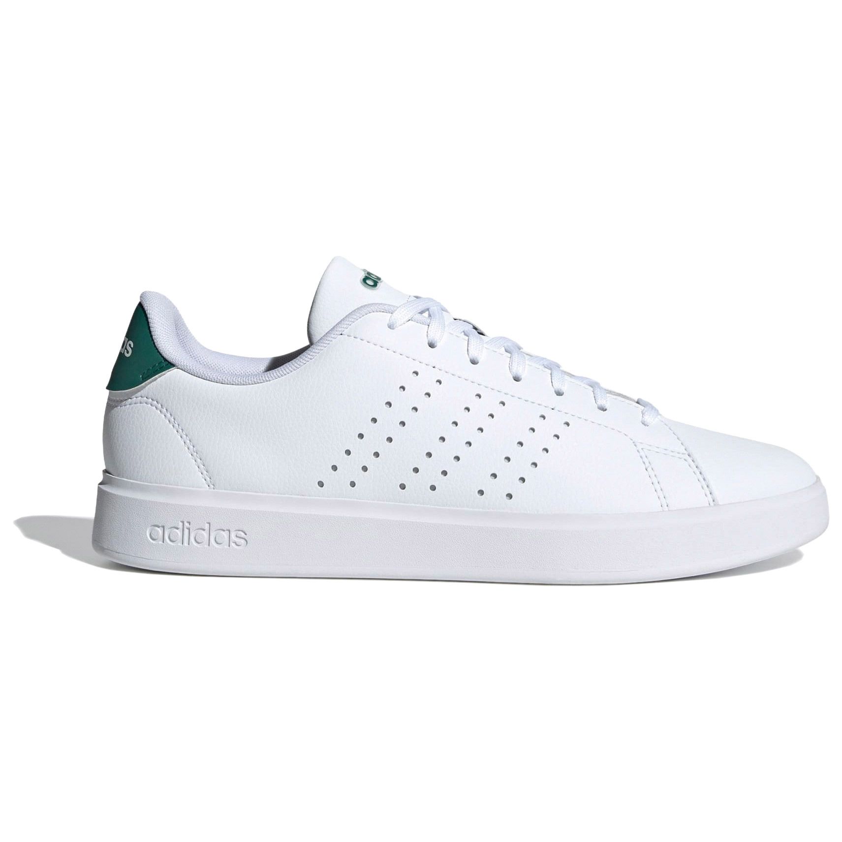 Adidas Advantage herensneaker groen en wit