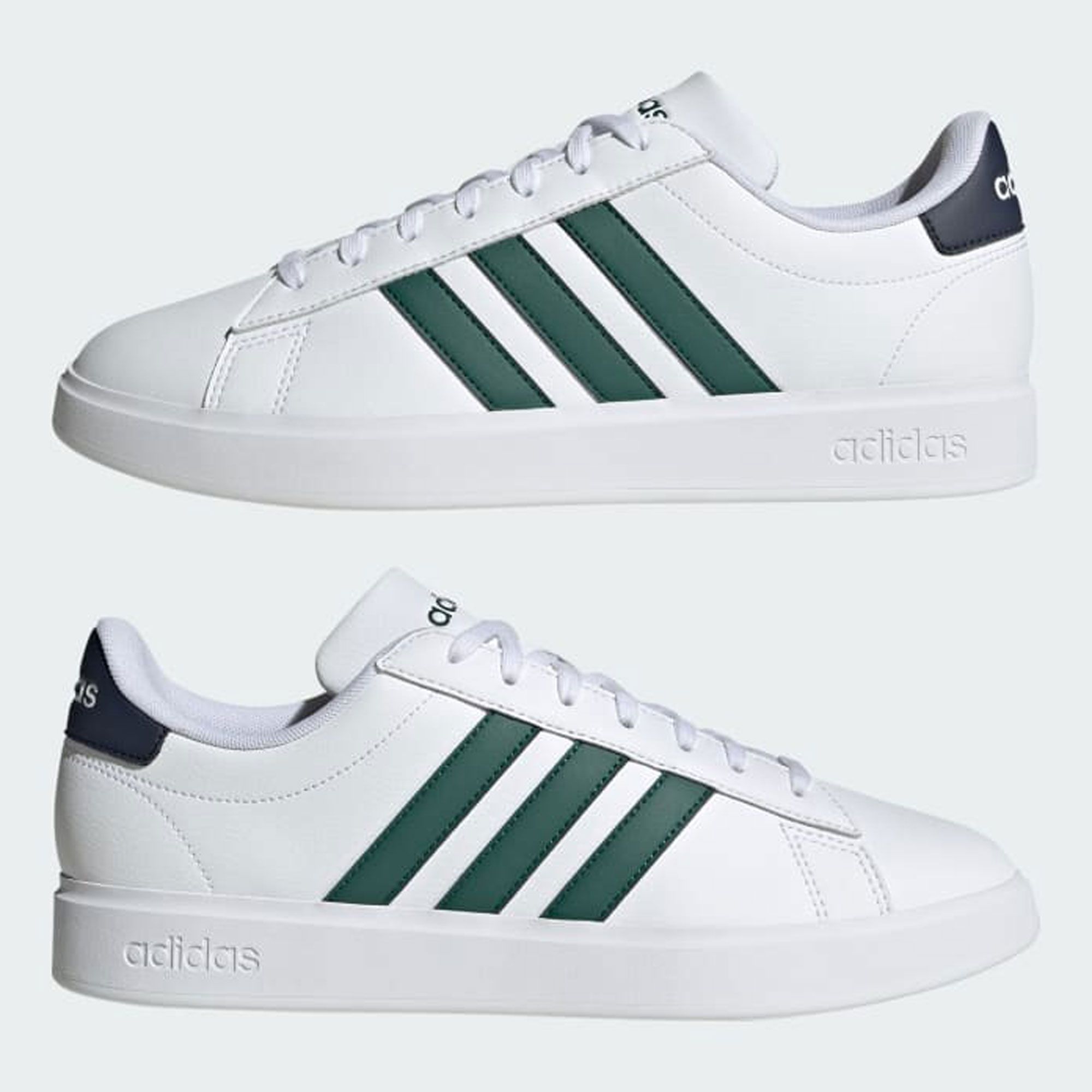adidas gazelle silver green womens adidas Grand Court Alpha Shoes - Men's - White / Cloud White main image 1