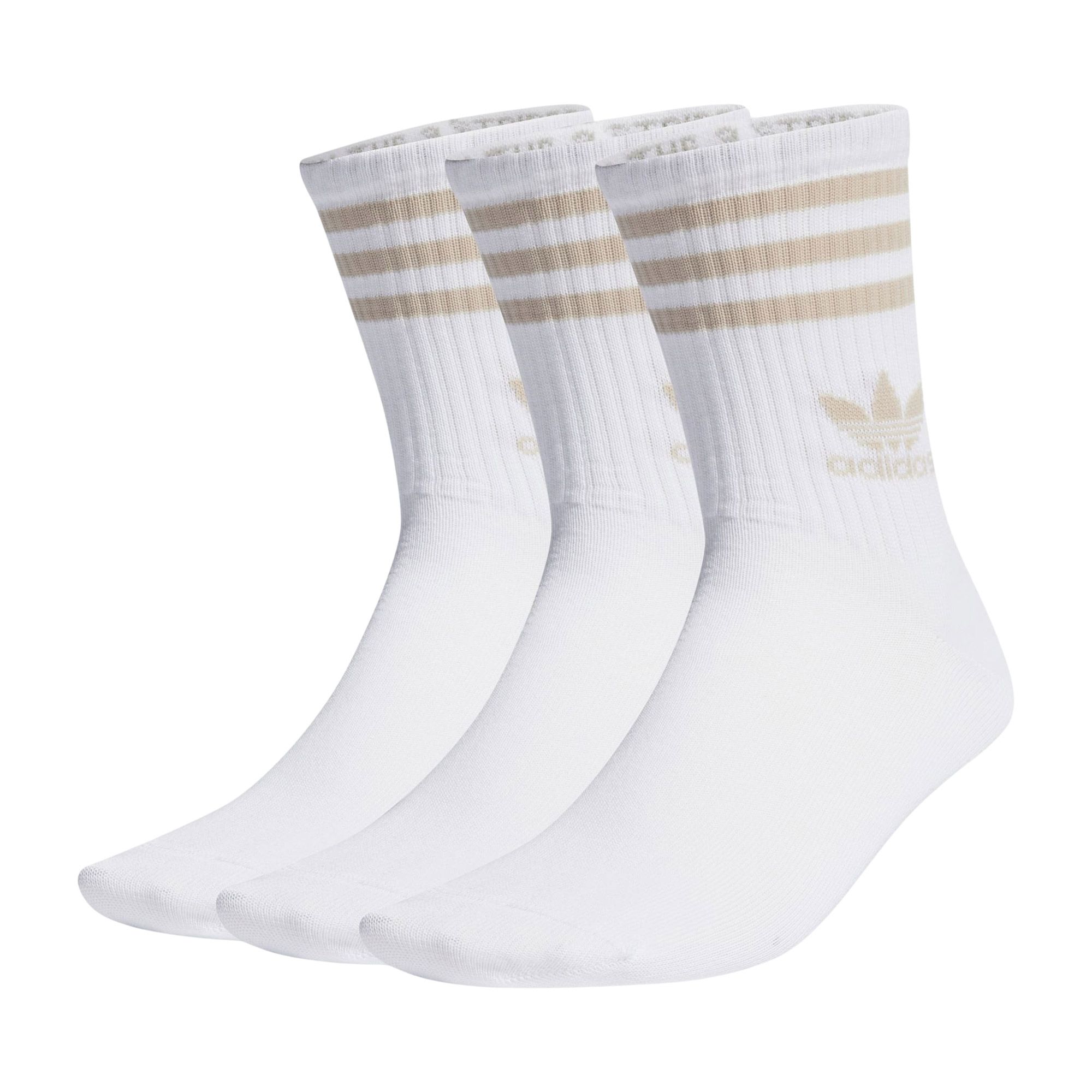 Adidas Mid-Cut Crew 3-Stripes Sokken (3-pack)