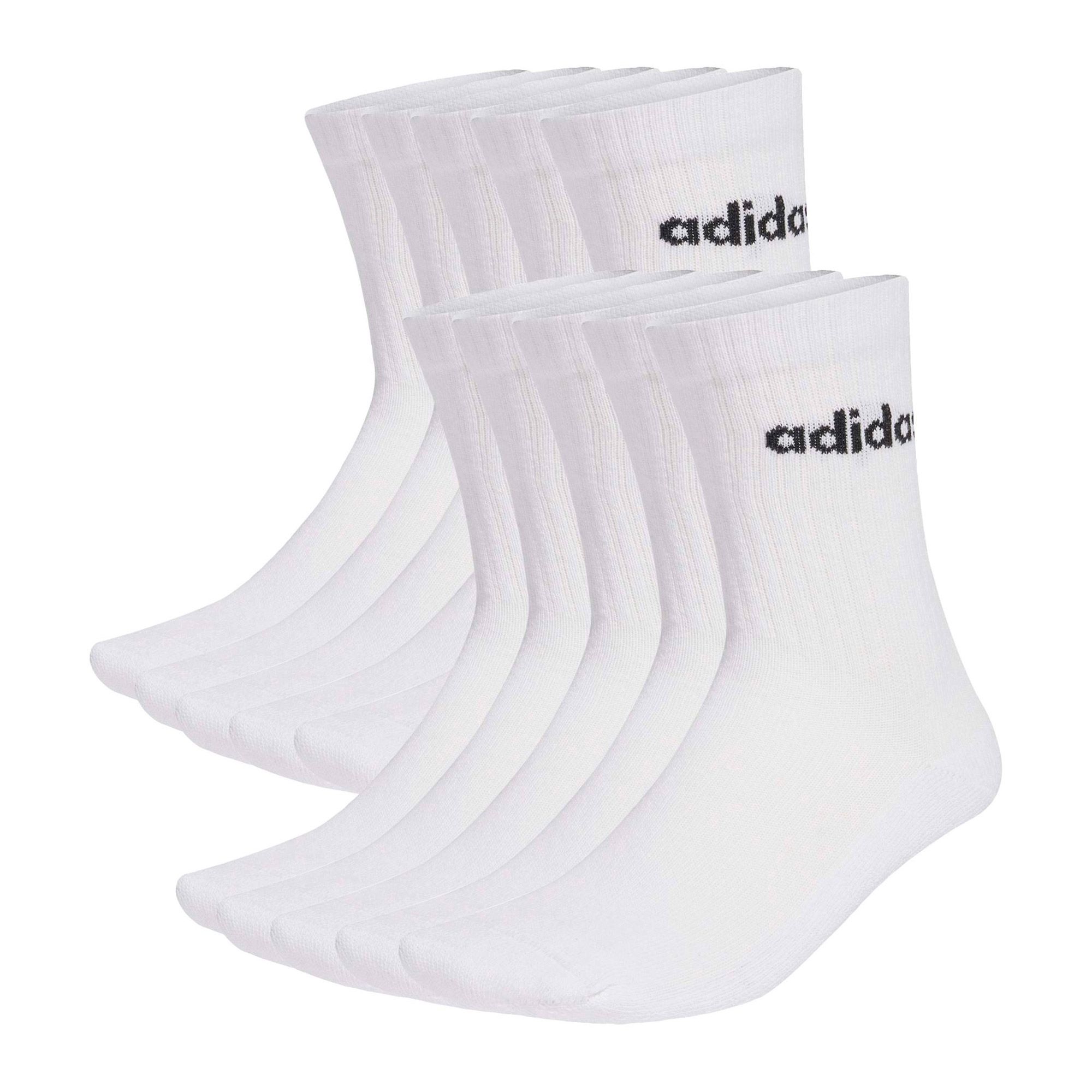 Chaussettes Adidas Linear Cushioned Crew Adulte (10 paires)