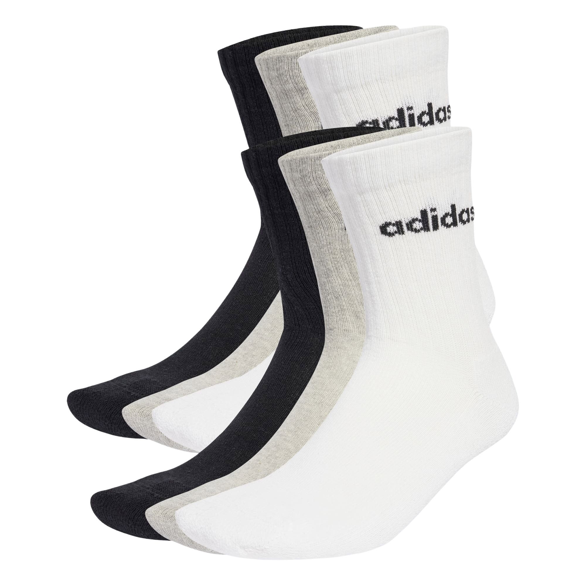 Adidas Linear Crew Sokken (6-pack)