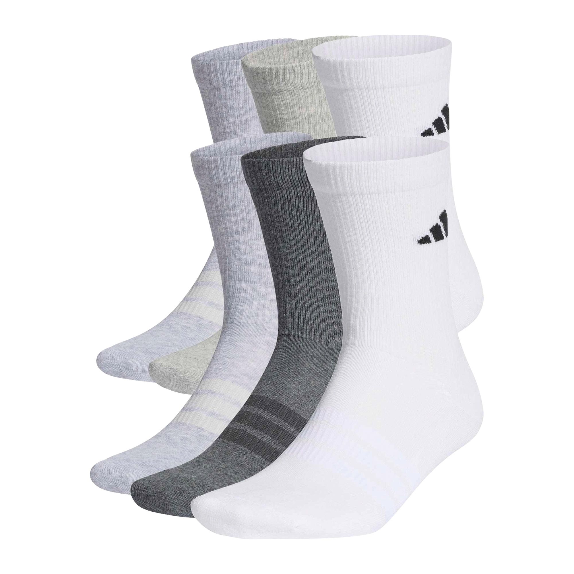 Adidas Cushioned Essentials Crew Socks (6-pack)