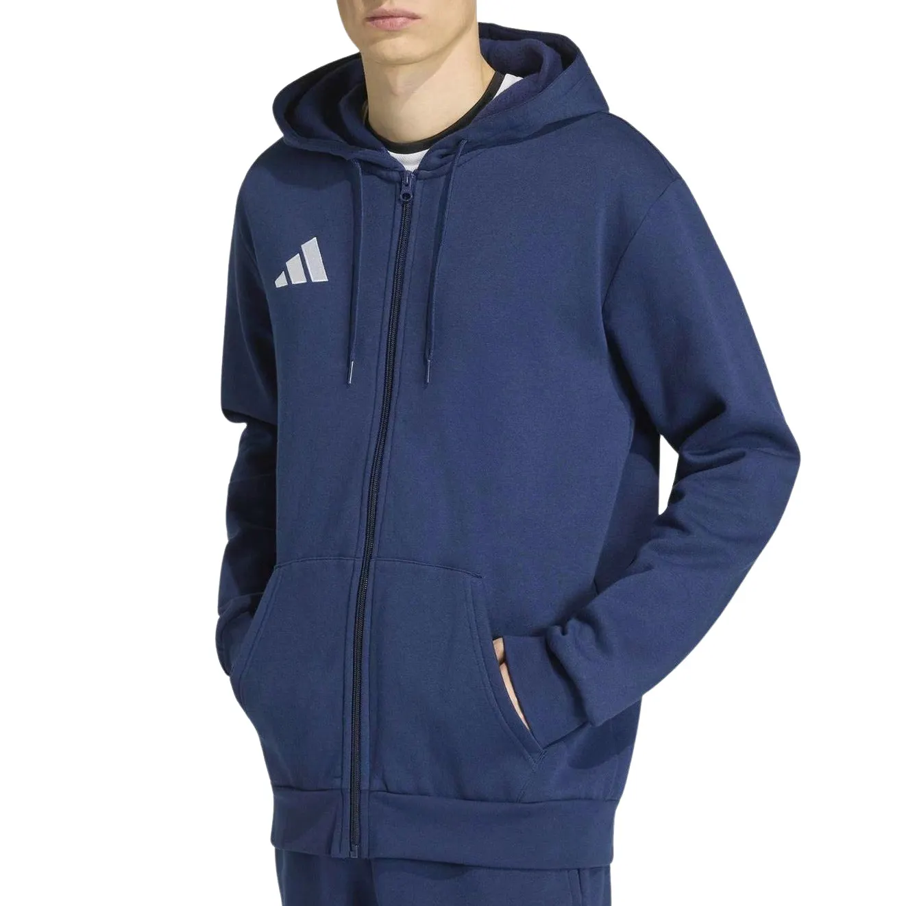 Adidas Entrada 26 Full Zip Hooded Vest Heren