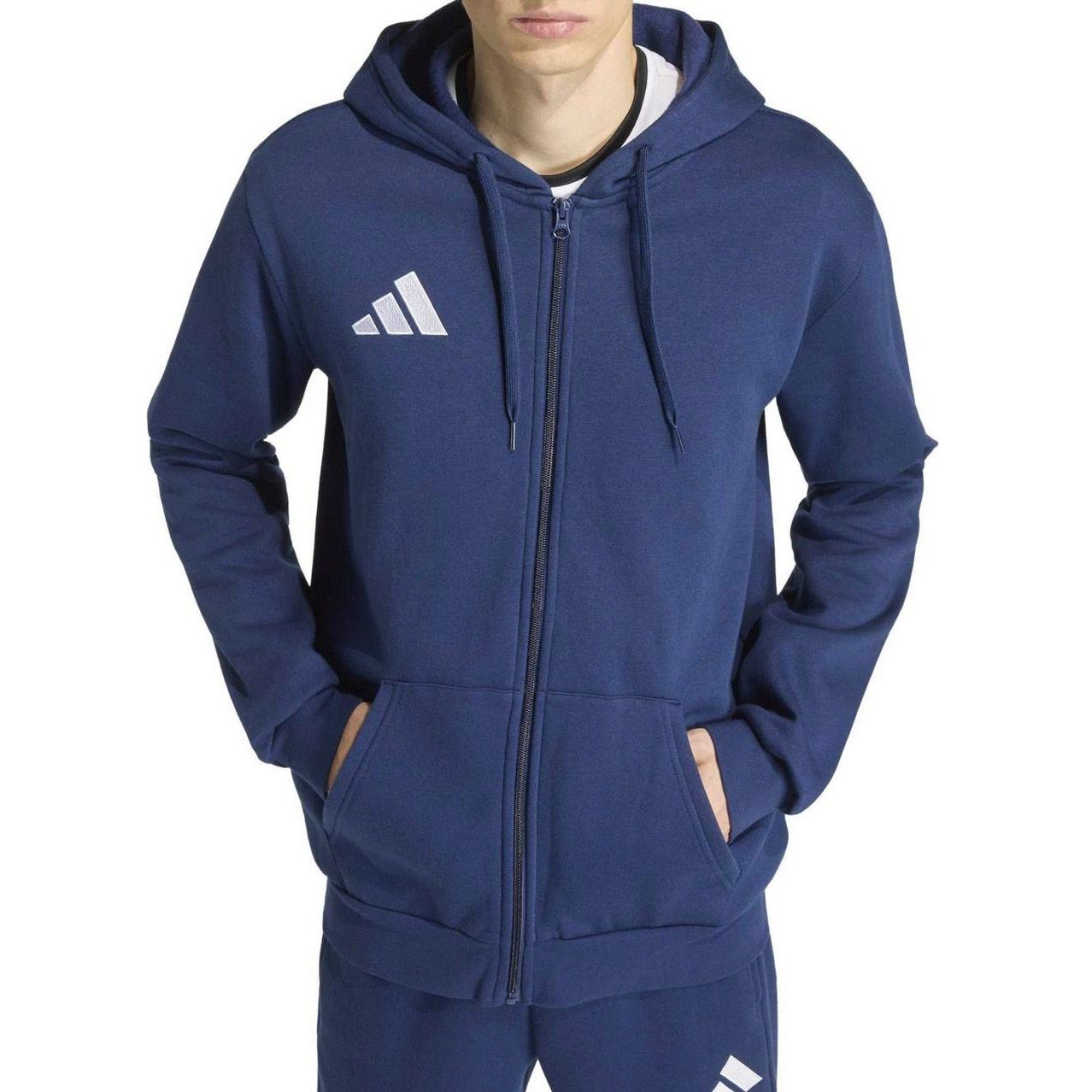 Adidas Entrada 26 Full Zip Hooded Vest Heren