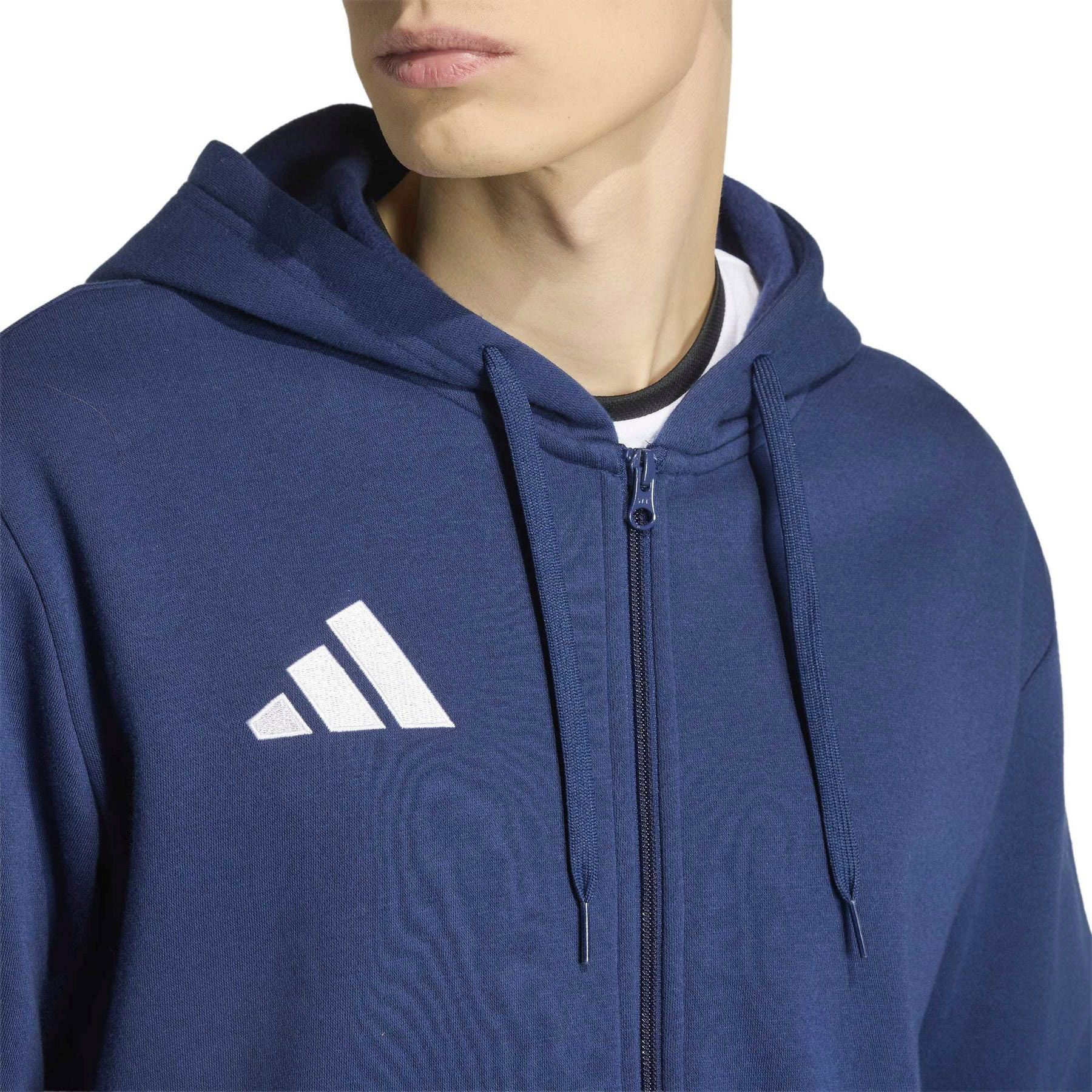 Adidas Entrada 26 Full Zip Hooded Vest Heren