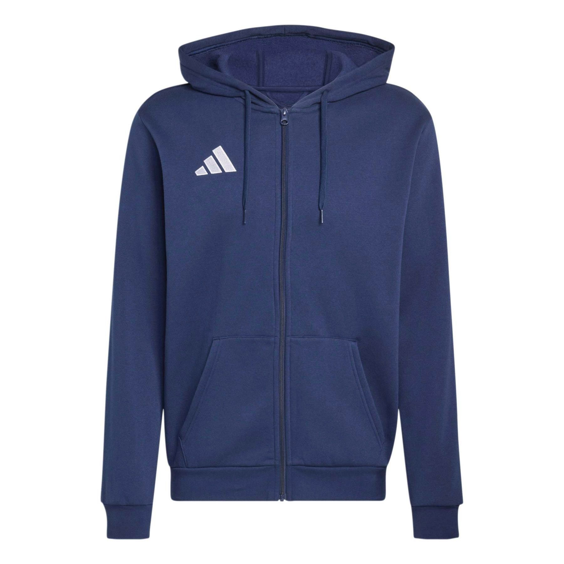 Adidas Entrada 26 Full Zip Hooded Vest Heren
