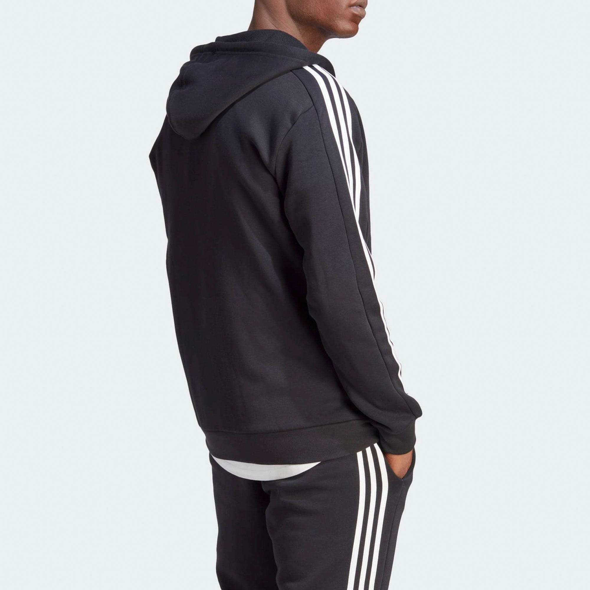 Adidas 3-Stripes Fleece Hoodie Heren