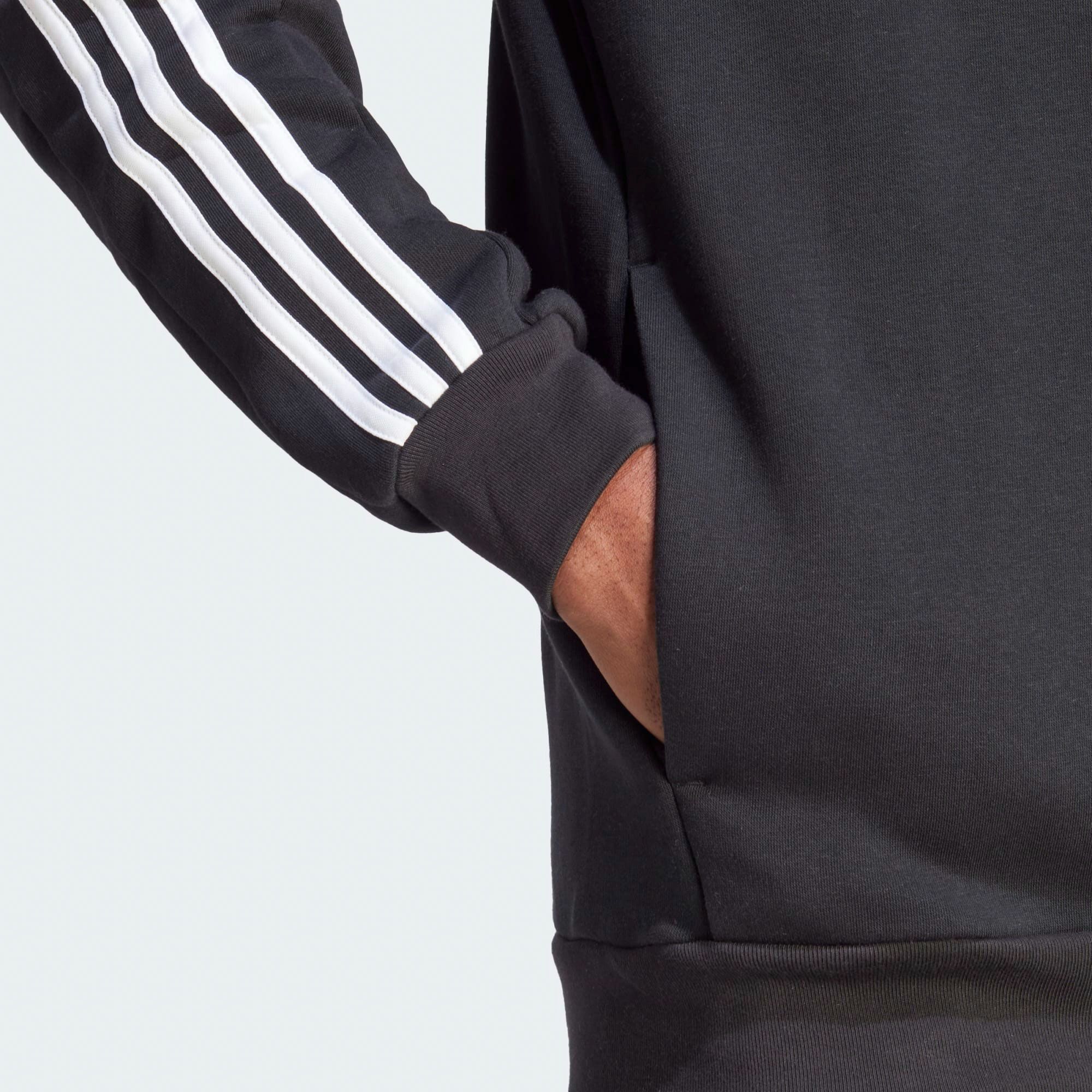 Adidas 3-Stripes Fleece Hoodie Heren