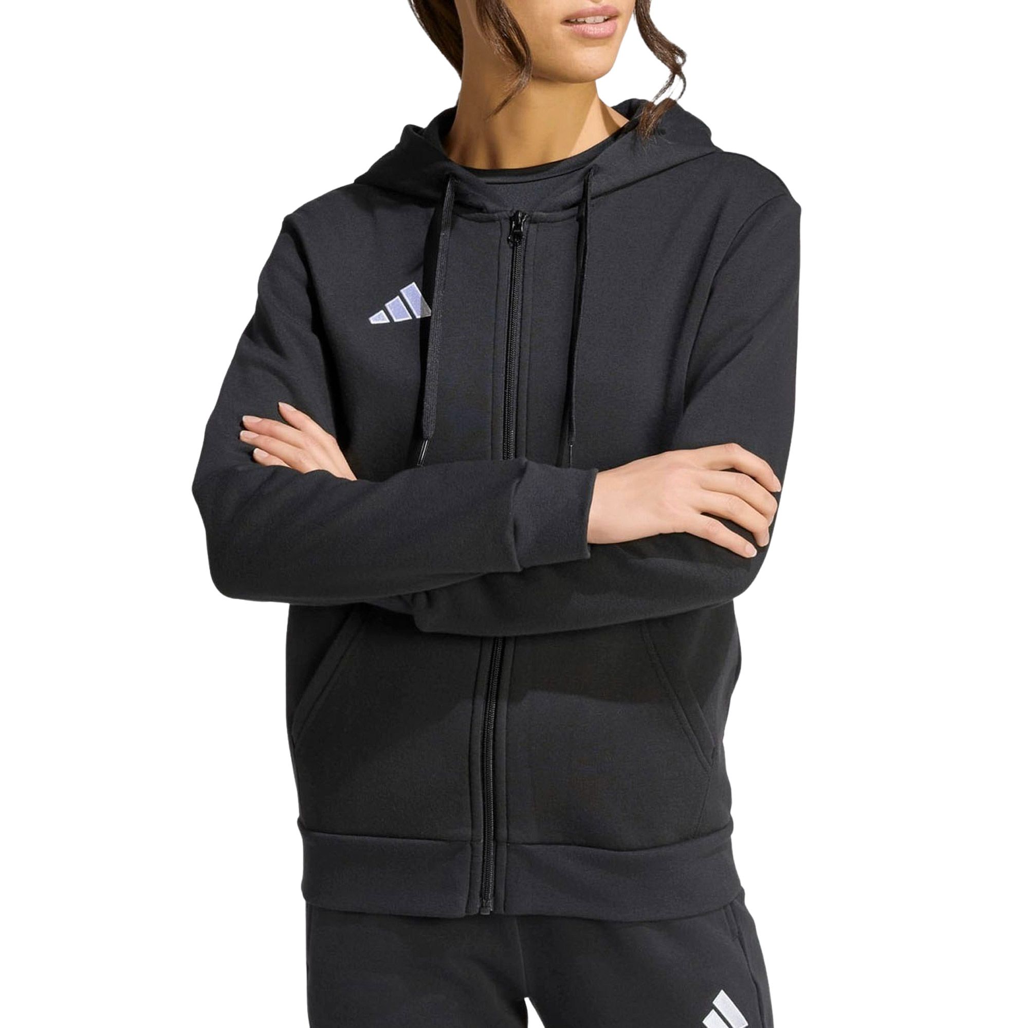 Adidas Entrada 26 Full Zip Hooded Vest Dames