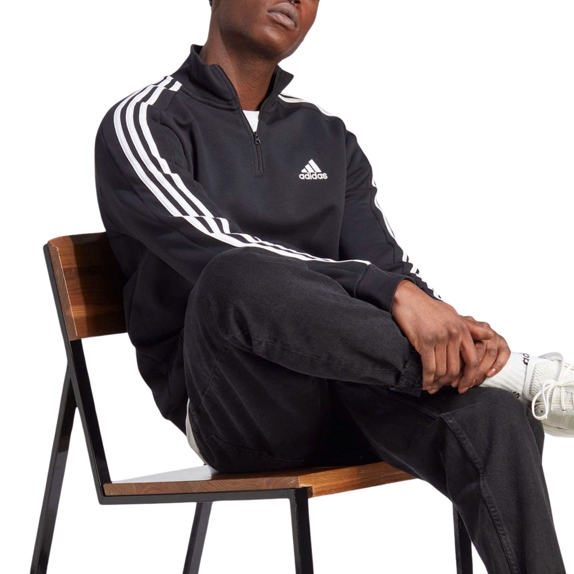 Pull Adidas Essentials Fleece 3-Stripes Hommes