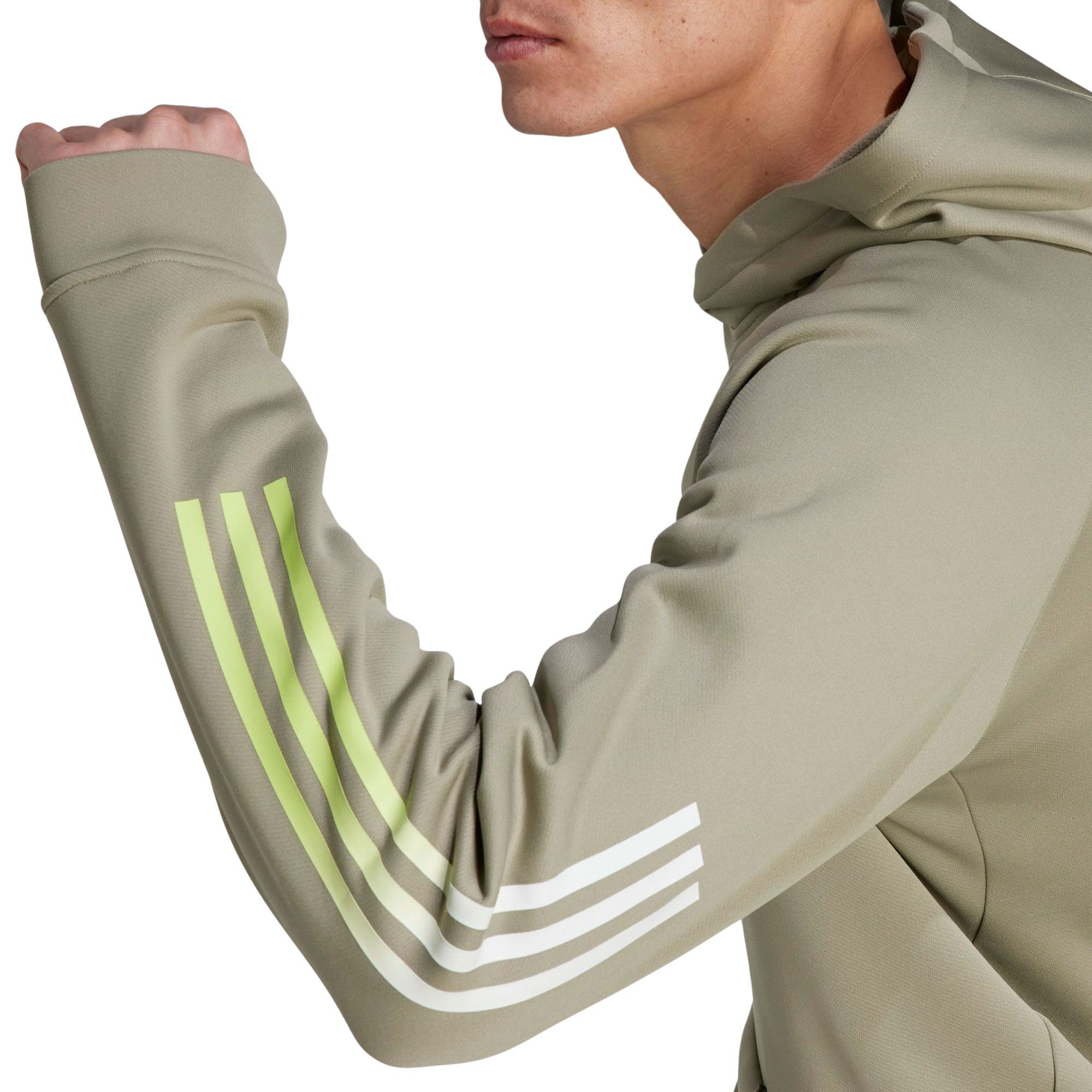 Adidas Train Icons 3-Stripes Hoodie Heren