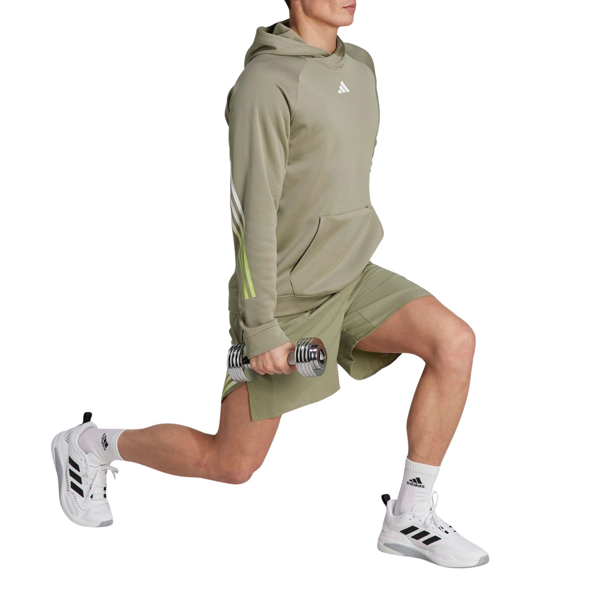Adidas Train Icons 3-Stripes Hoodie Heren