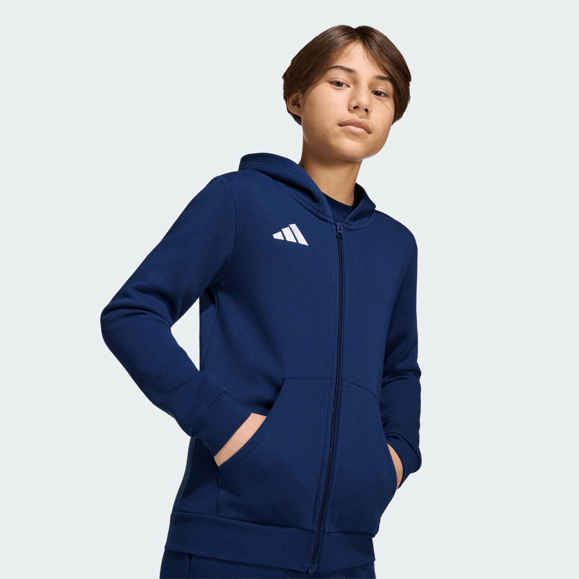Adidas Entrada 26 Full Zip Hooded Vest Junior