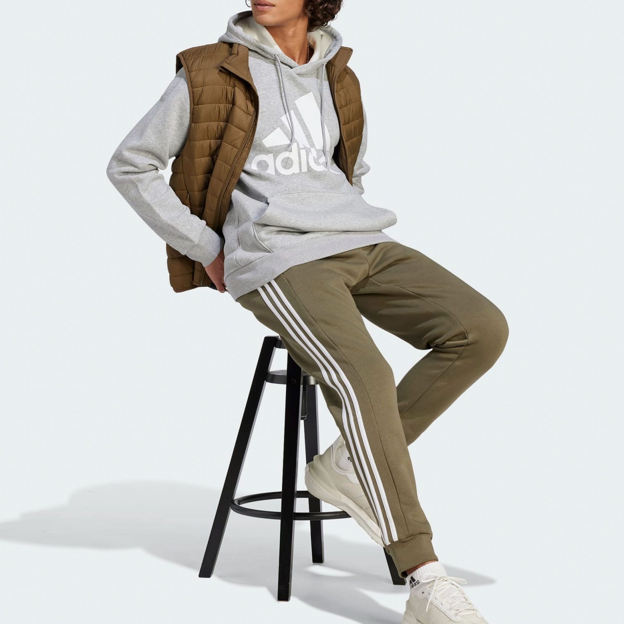 Adidas 3-Stripes Fleece Joggingbroek Heren