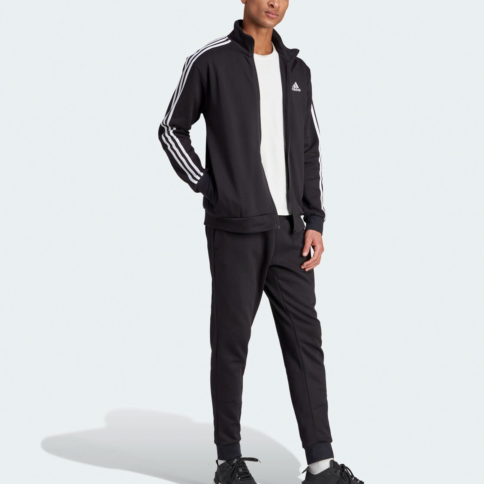 Adidas Basic 3-Stripes Fleece Tracksuit Men