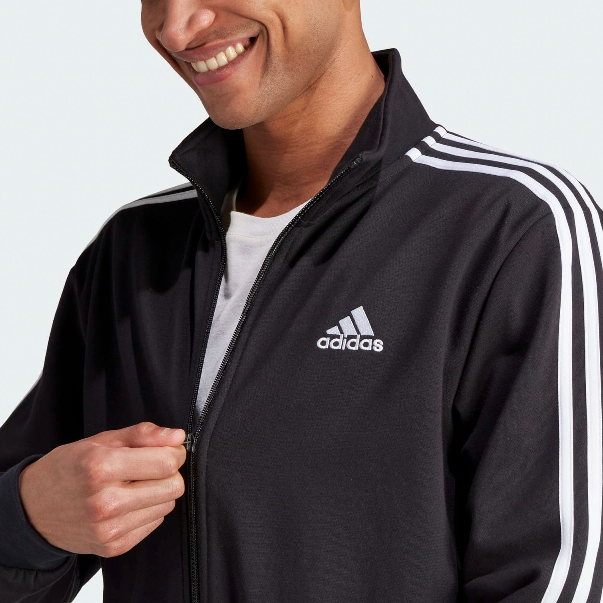 Adidas Basic 3-Stripes Fleece Tracksuit Men