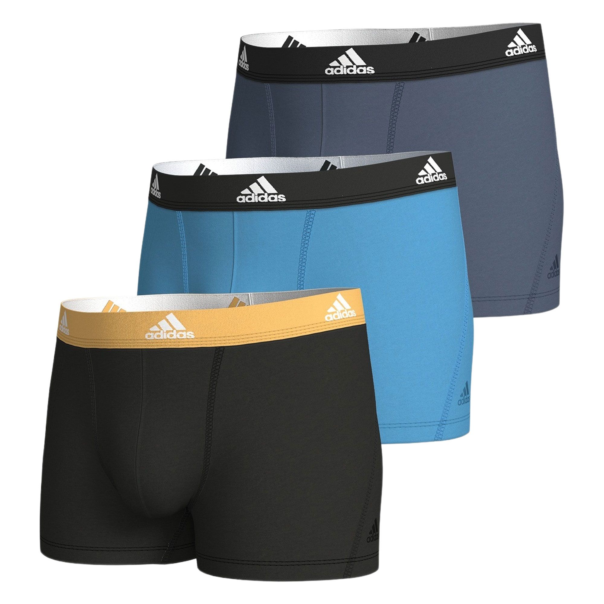 Adidas Active Flex Cotton Trunk Boxershorts Heren (3-pack)