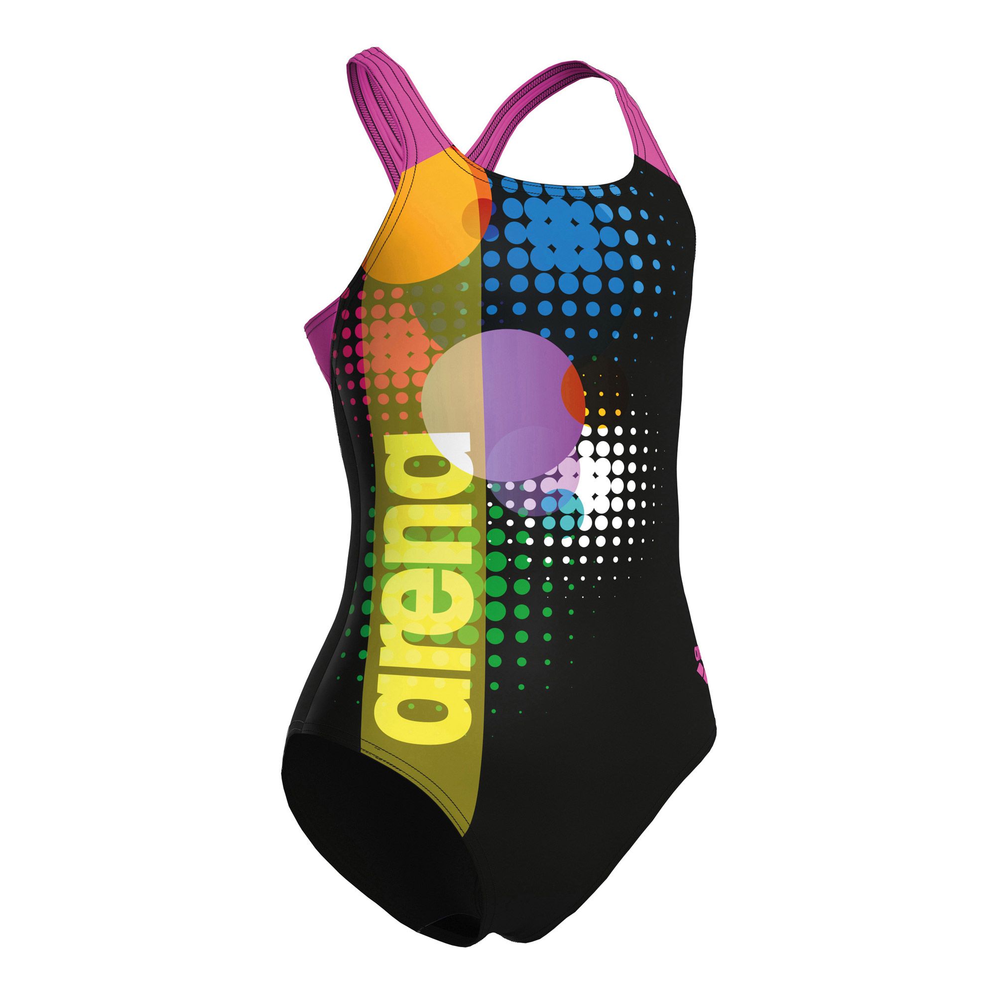 Arena Dots Pro Back Badpak Meisjes