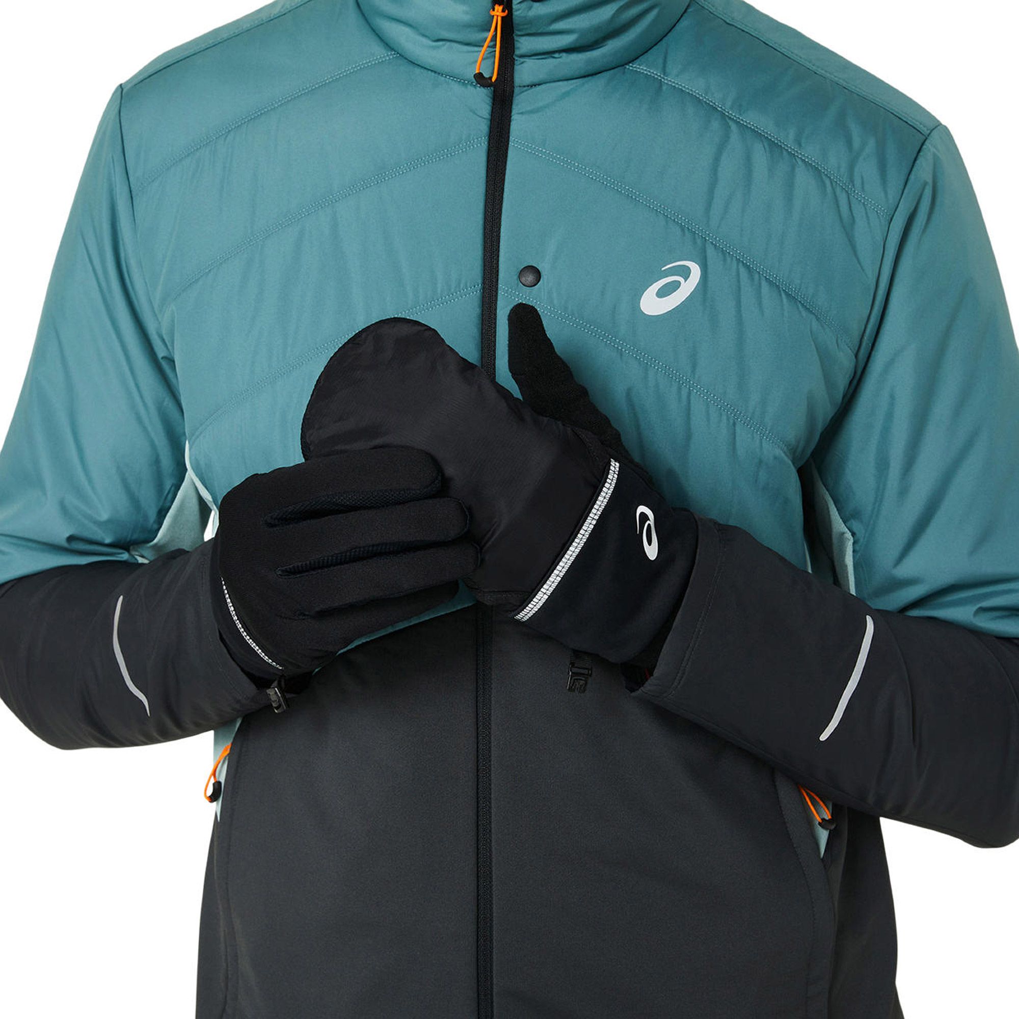 Asics Wind-Block Running Gloves Senior