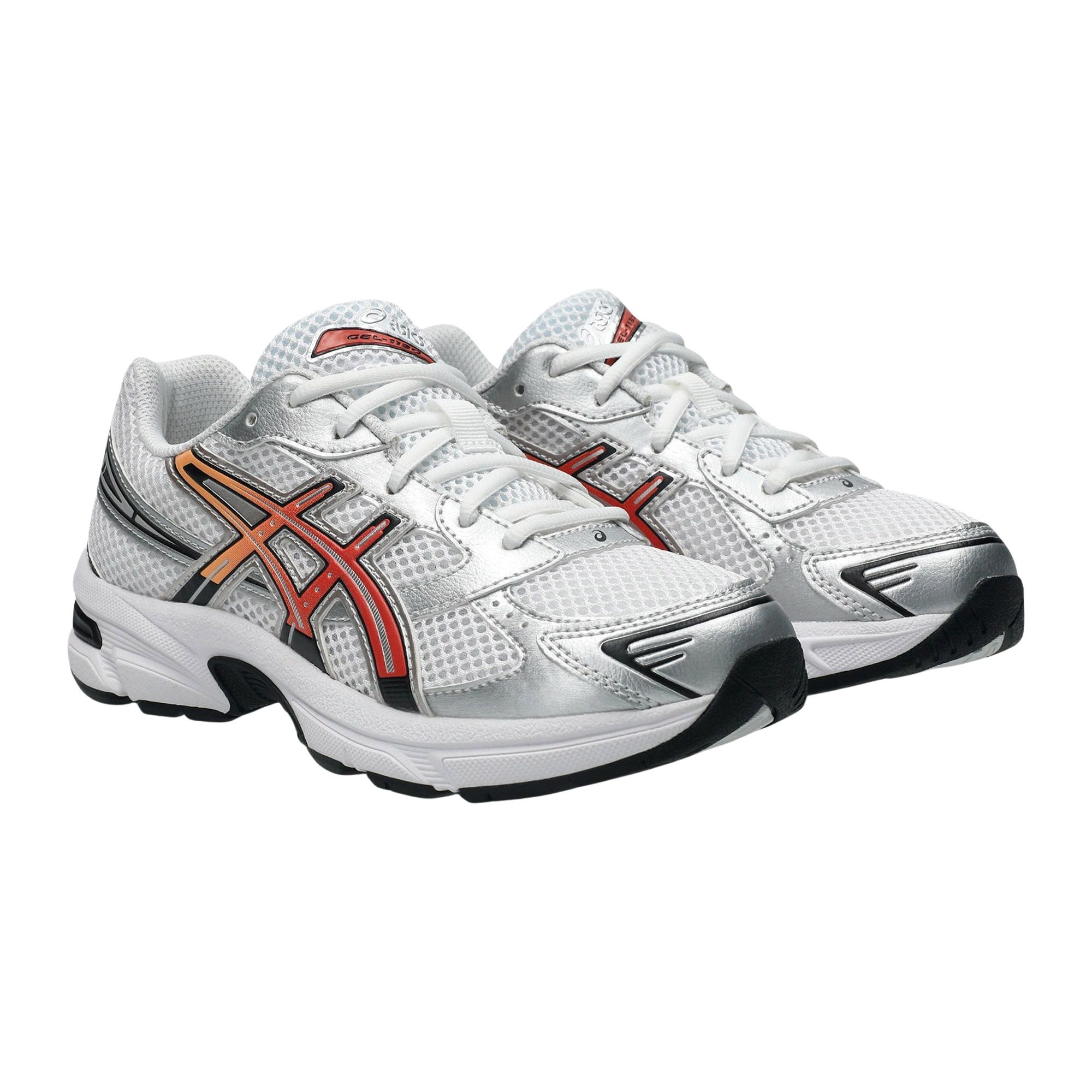 Asics Gel 1130 sneaker zilver, zwart, rood en wit