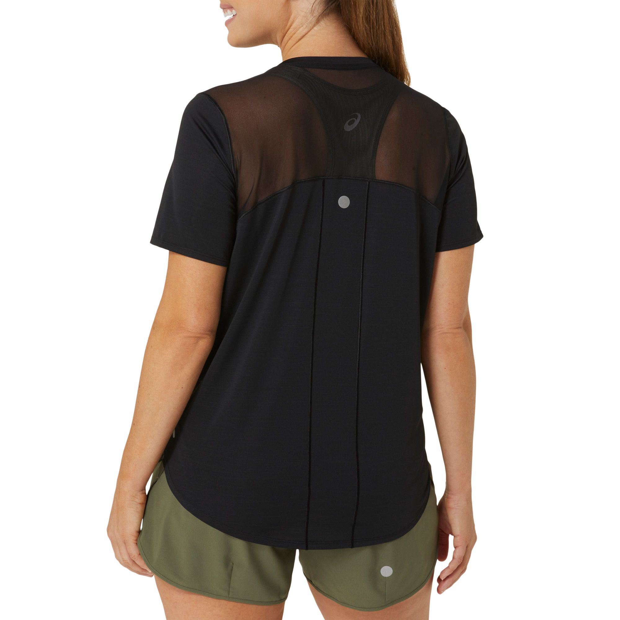 Asics Road SS V-neck Shirt Dames