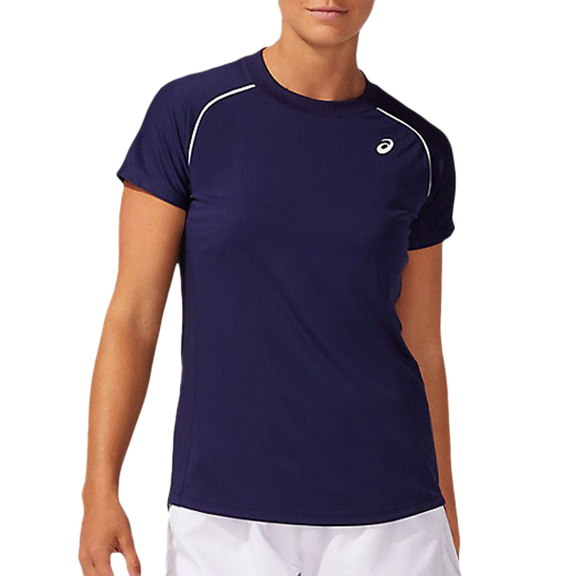 Asics Court Piping SS Shirt Dames