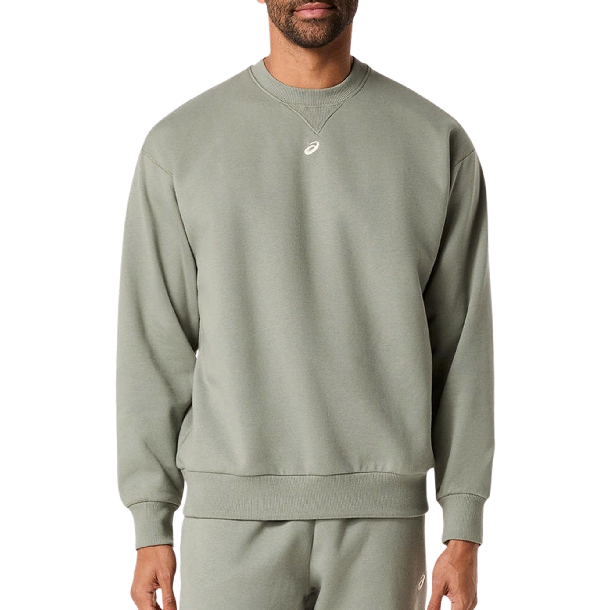Asics Fleece Relaxed Crew-Neck Sweater Heren
