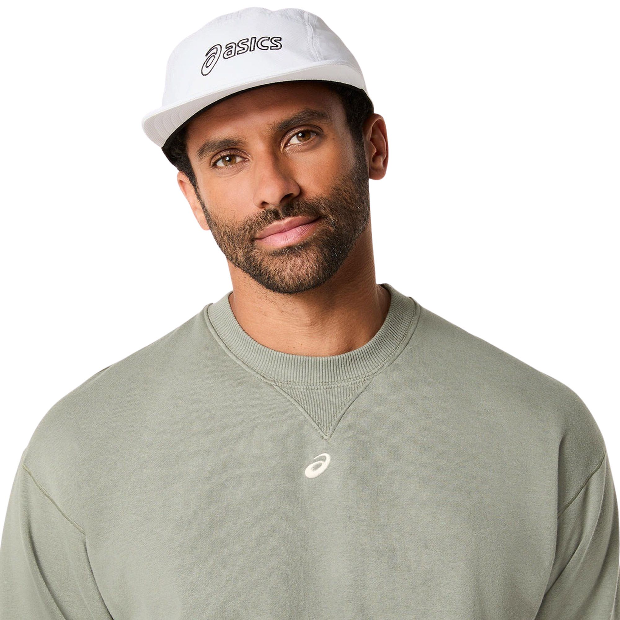 Asics Fleece Relaxed Crew-Neck Sweater Heren