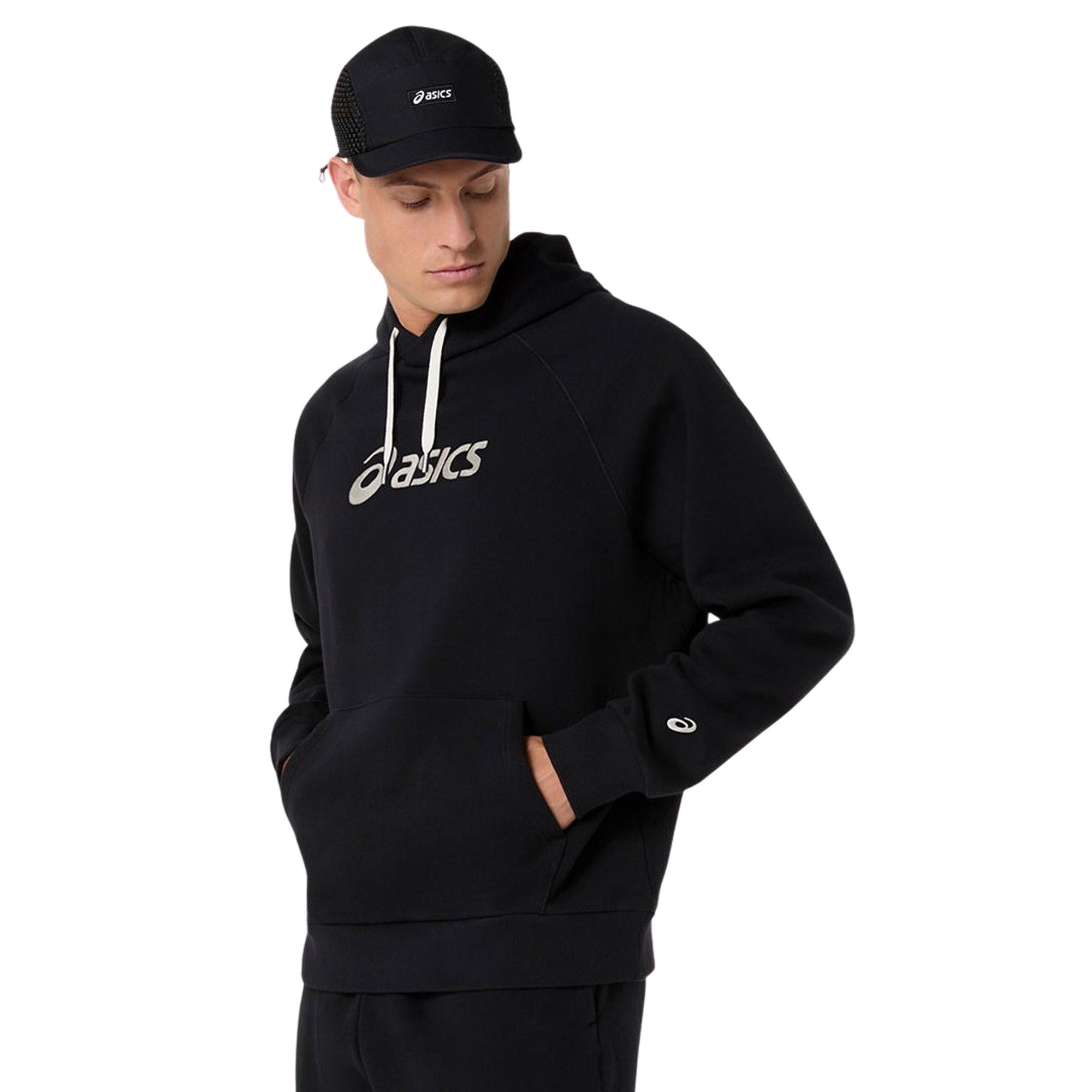 Asics Logo Fleece Hoodie Homme