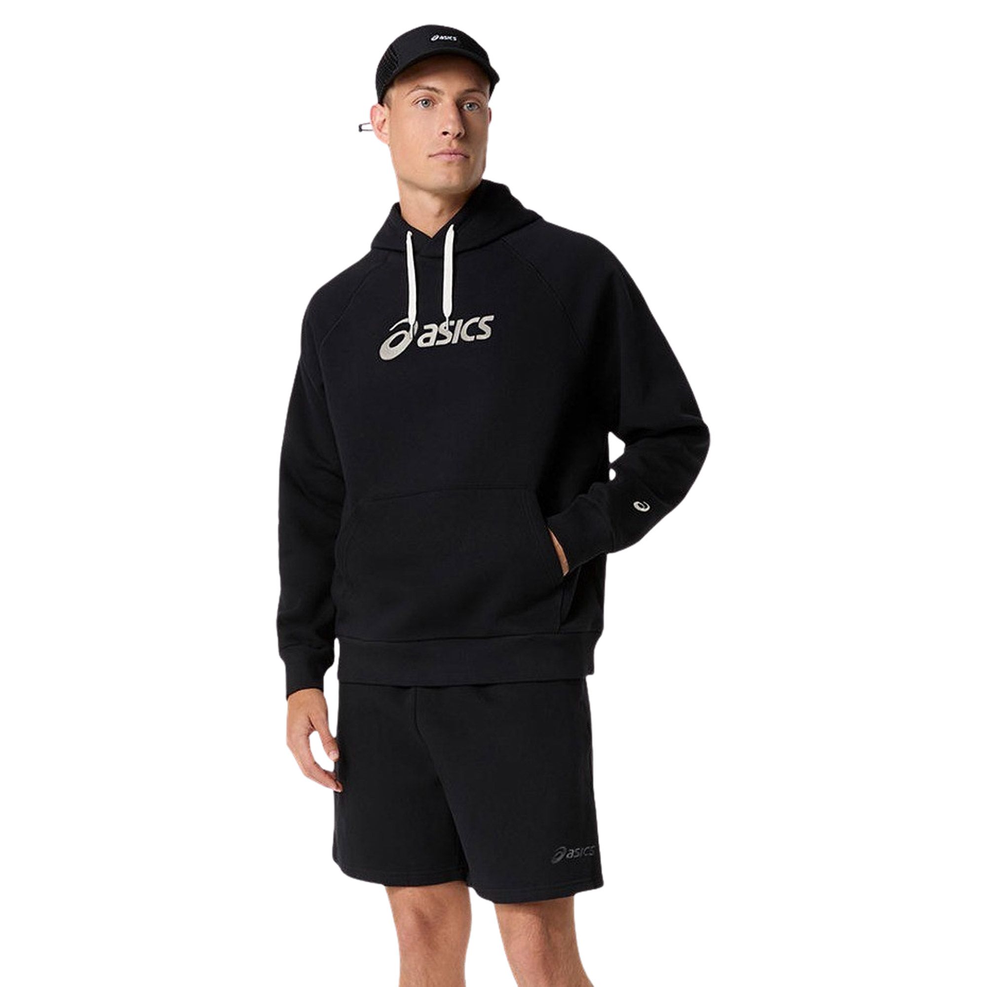 Asics Logo Fleece Hoodie Homme