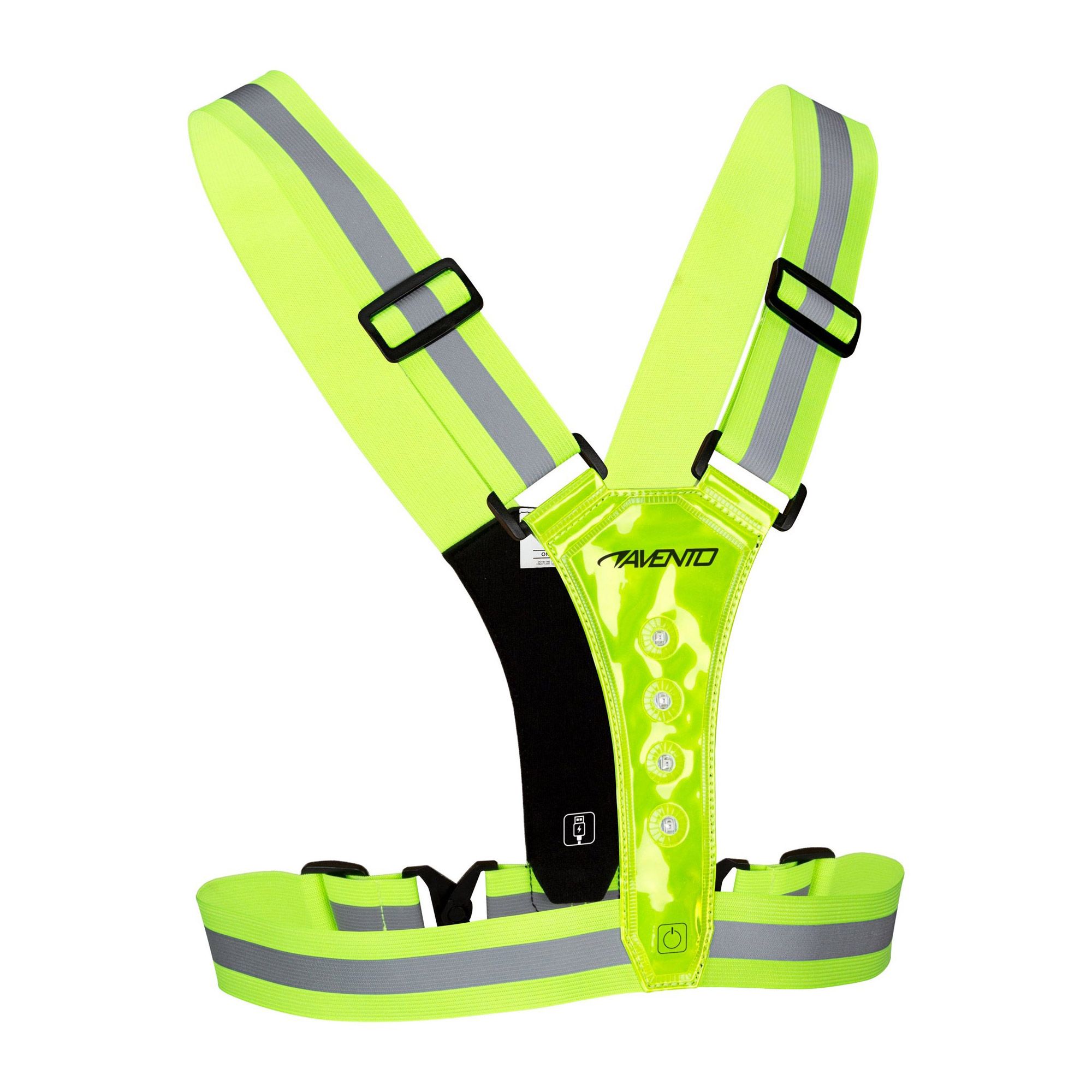 Avento Sports Safety Vest LED Rechargeable 