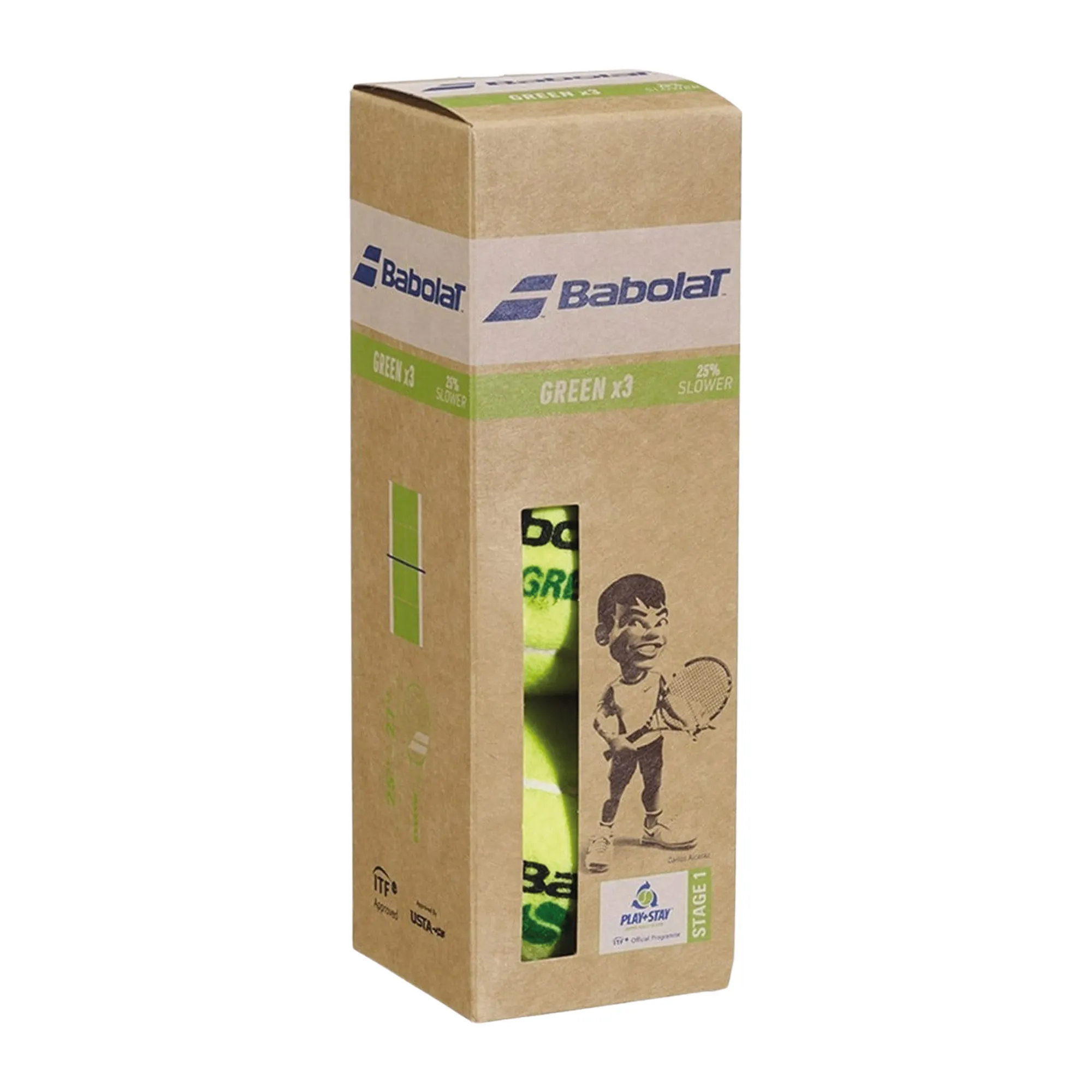 Babolat Green X3 Tennisballen (3-can)