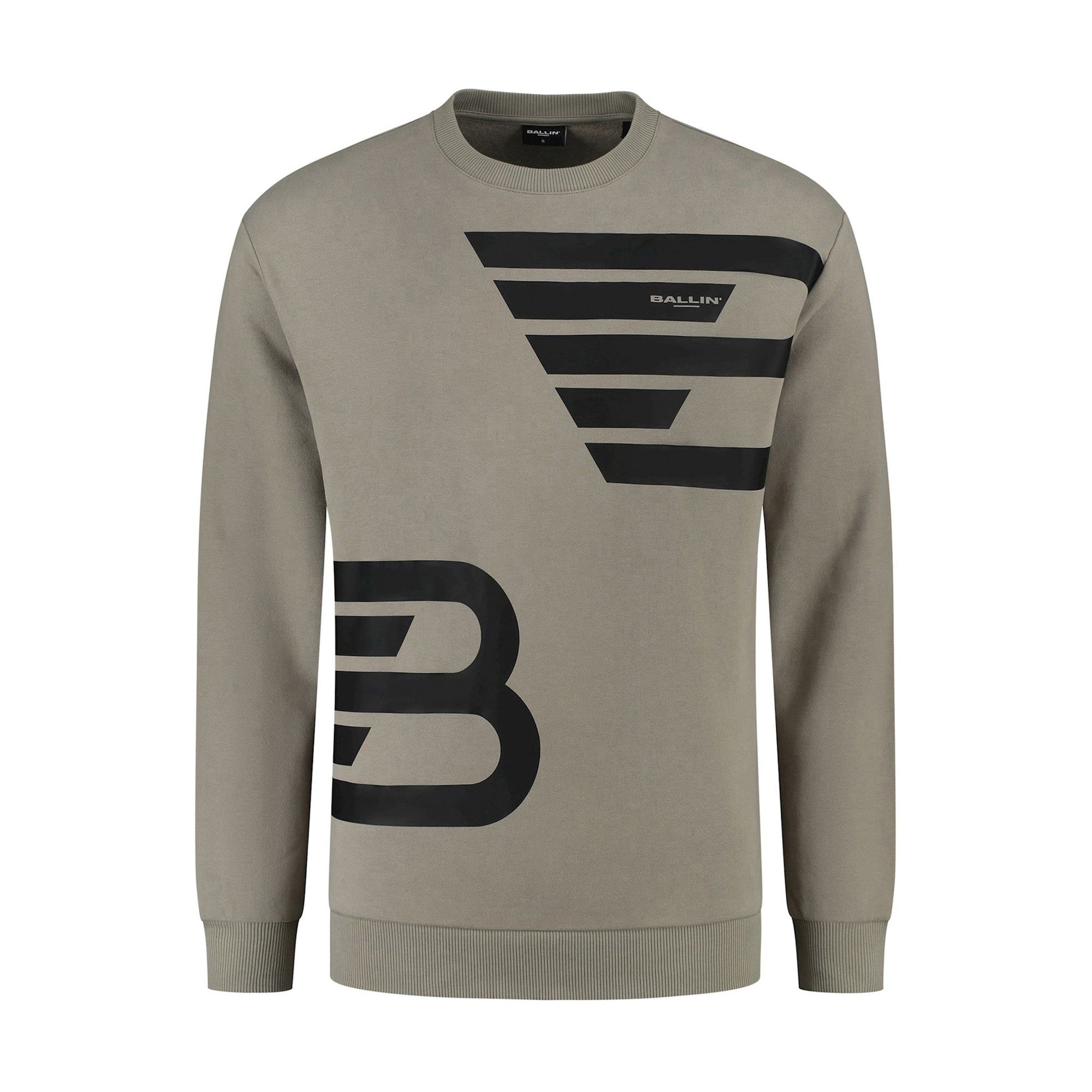 Ballin Tonal Print Crewneck Sweater Heren