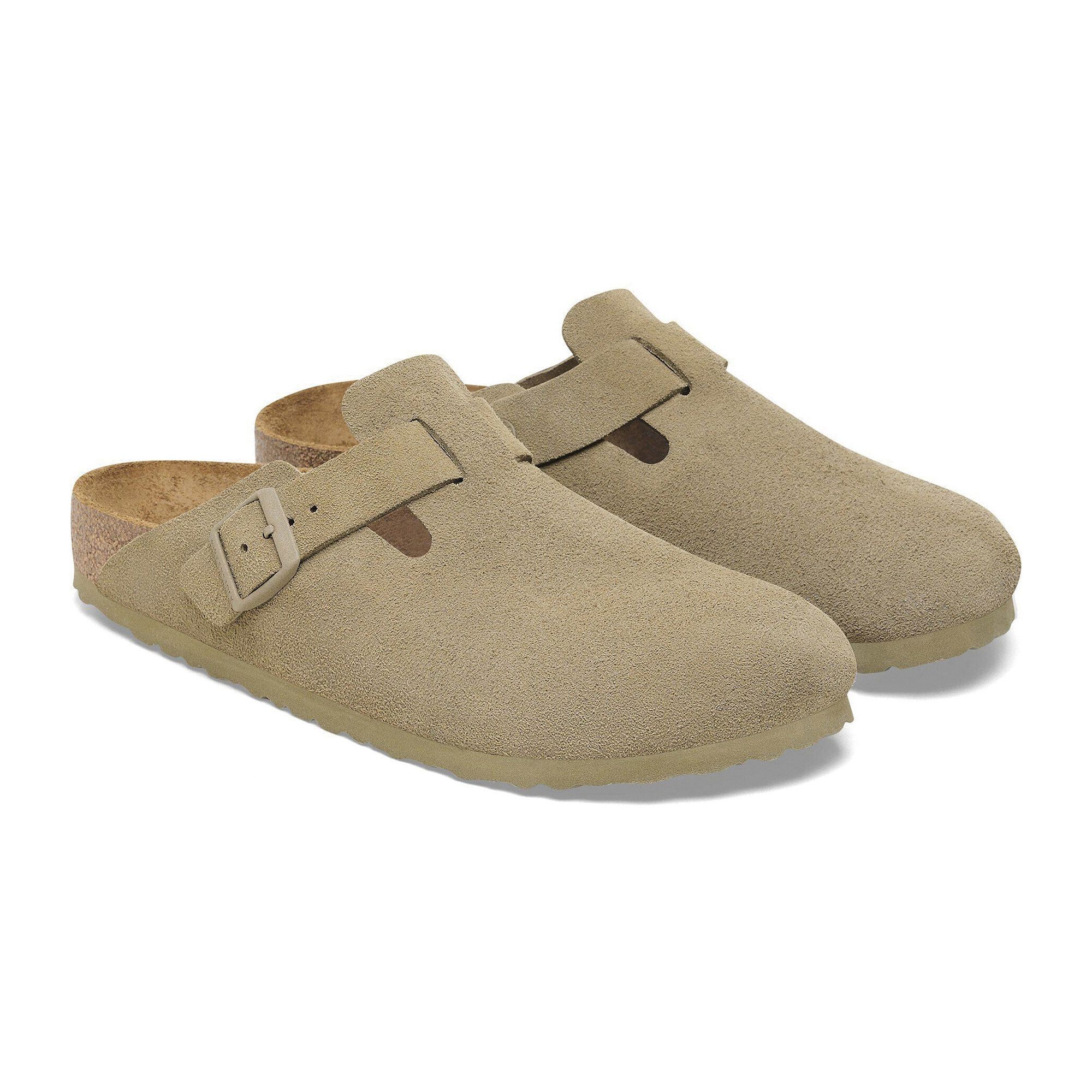 Birkenstock Boston Suède Slippers Senior