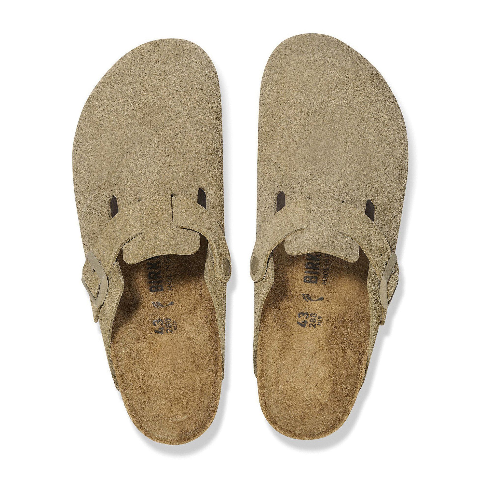 Birkenstock Boston Suède Slippers Senior